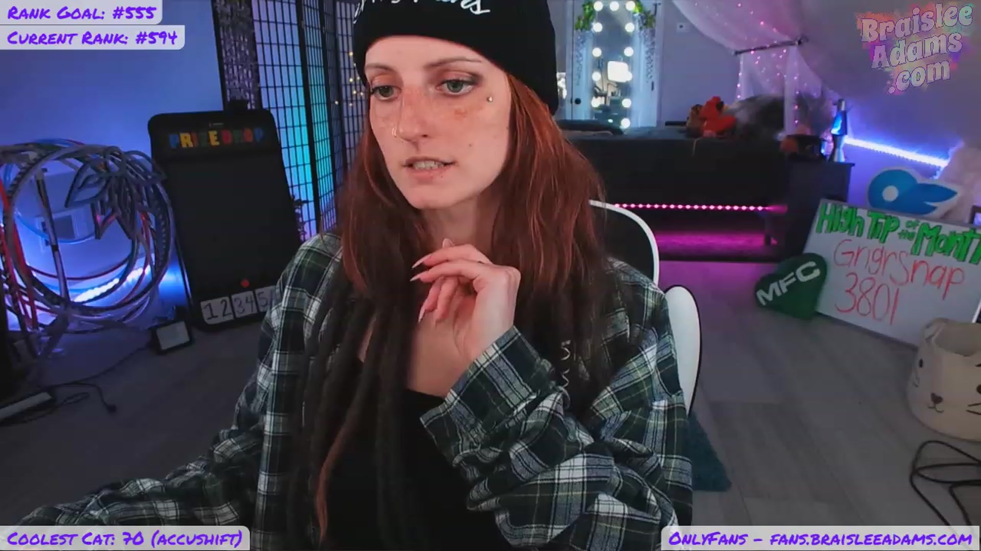 Gallery image thumbnail from BraisleeAdams's myfreecams stream on, 07/10/2023, 04:01 image 12 of 20