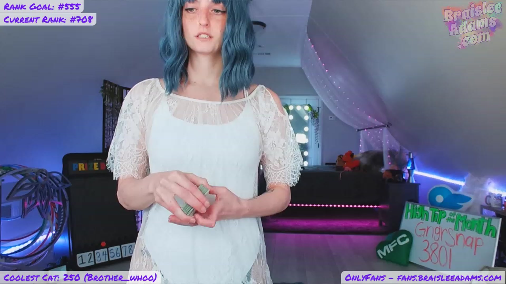 Gallery image thumbnail from BraisleeAdams's myfreecams stream on, 07/12/2023, 16:03 image 3 of 20