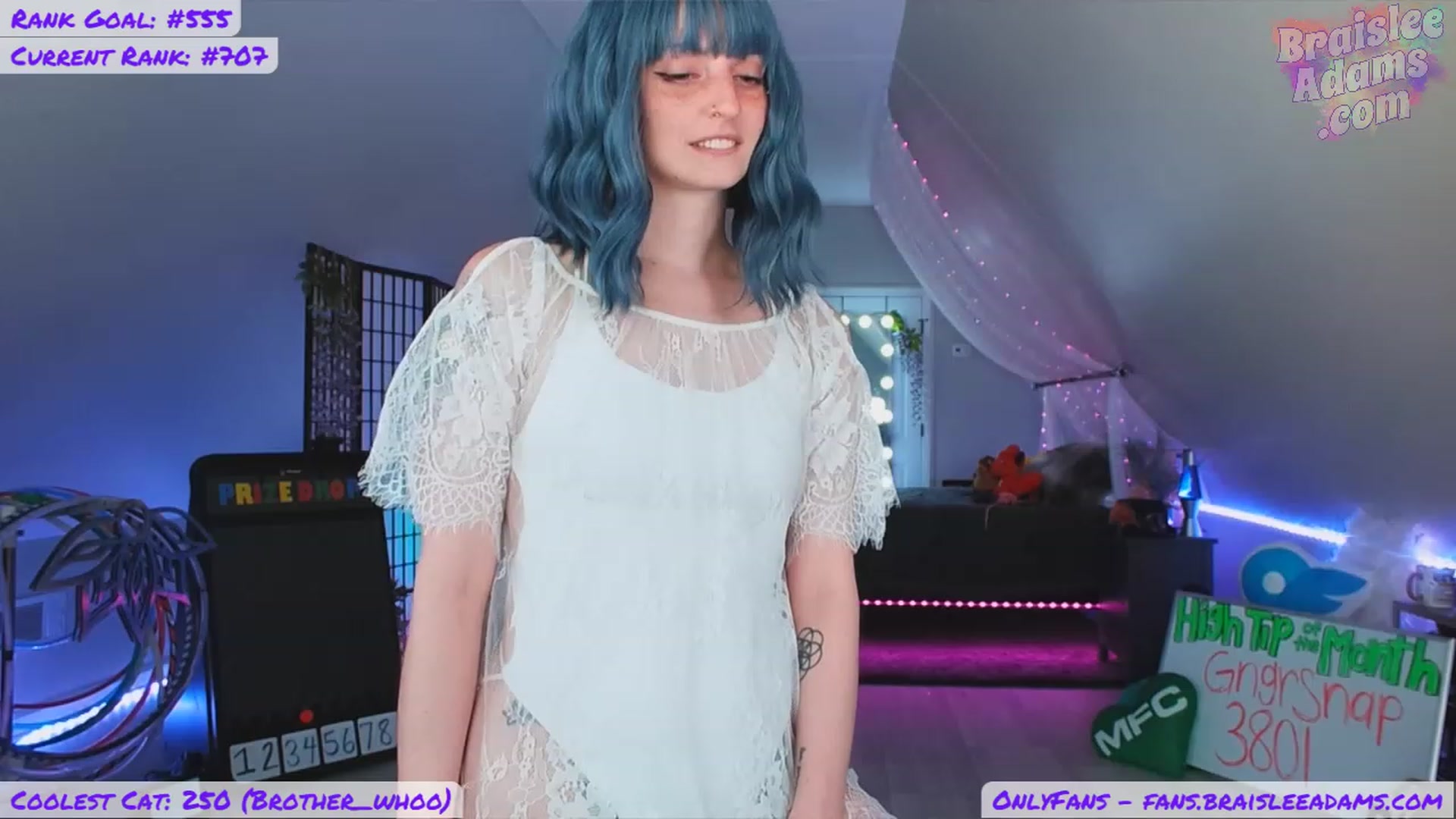 Gallery image thumbnail from BraisleeAdams's myfreecams stream on, 07/12/2023, 16:03 image 6 of 20