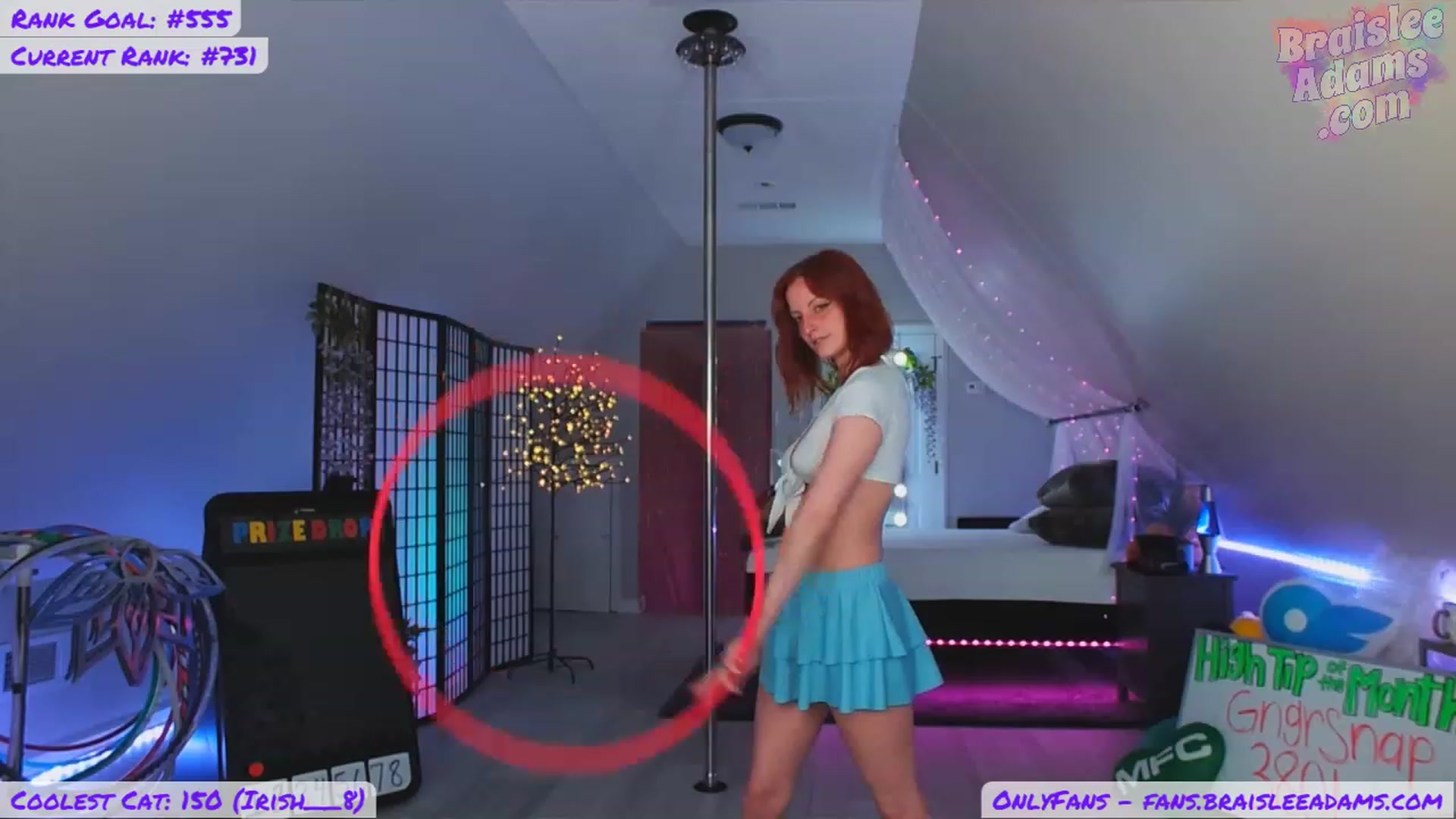 Gallery image thumbnail from BraisleeAdams's myfreecams stream on, 07/16/2023, 18:08 image 4 of 20
