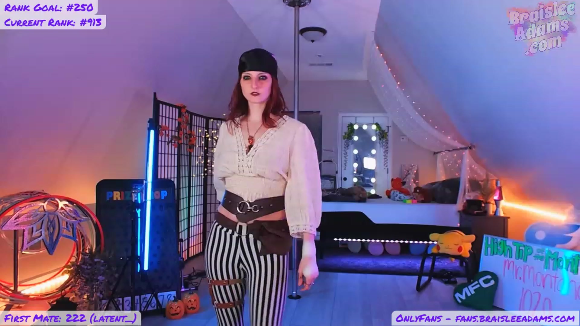 Gallery image thumbnail from BraisleeAdams's myfreecams stream on, 10/08/2023, 01:00 image 20 of 20
