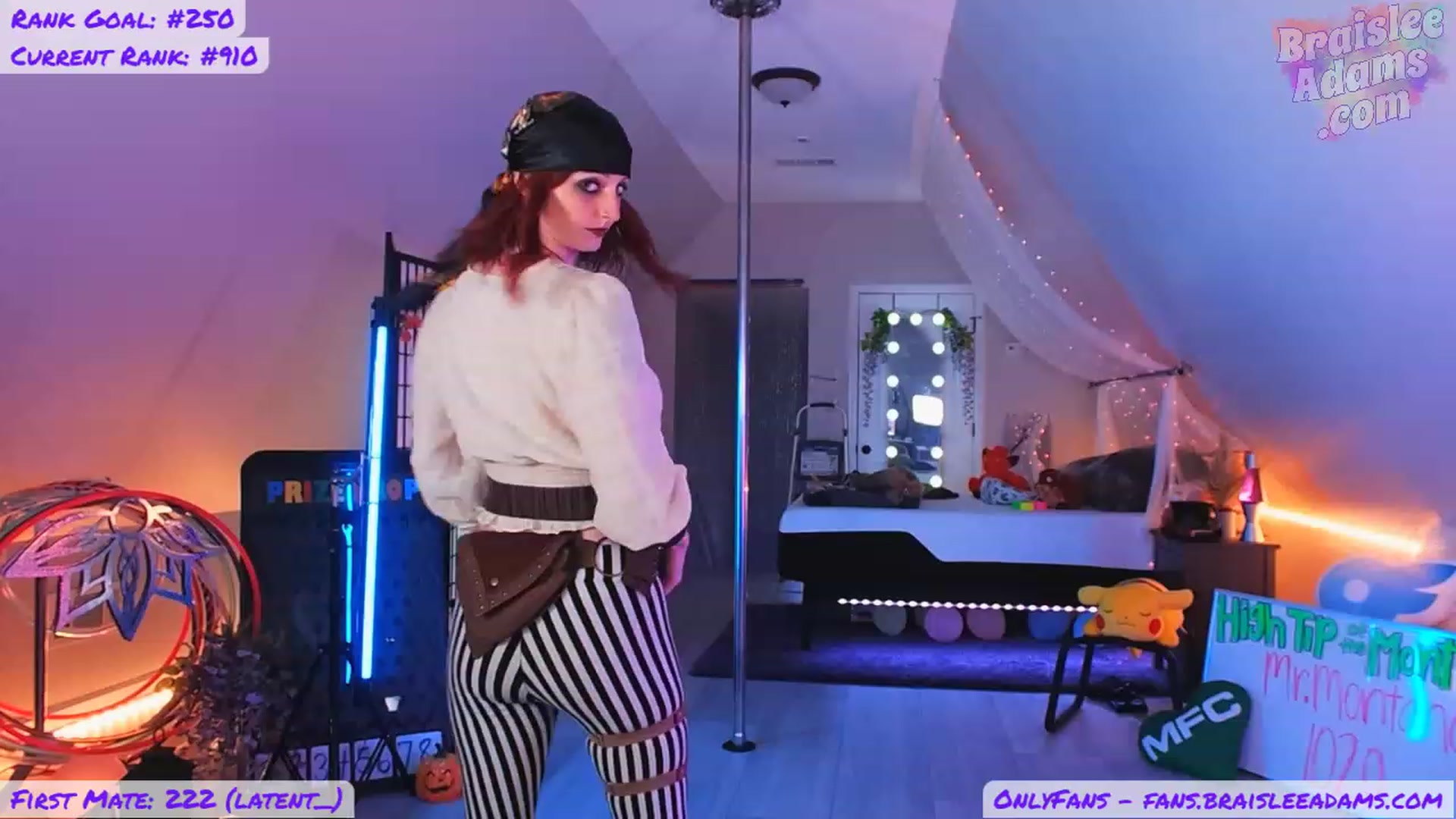 Gallery image thumbnail from BraisleeAdams's myfreecams stream on, 10/08/2023, 01:00 image 2 of 20