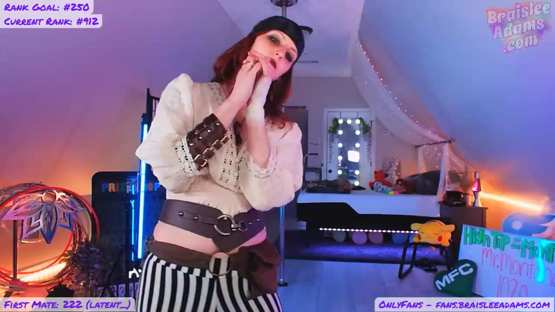 Gallery image thumbnail from BraisleeAdams's myfreecams stream on, 10/08/2023, 01:00 image 11 of 20