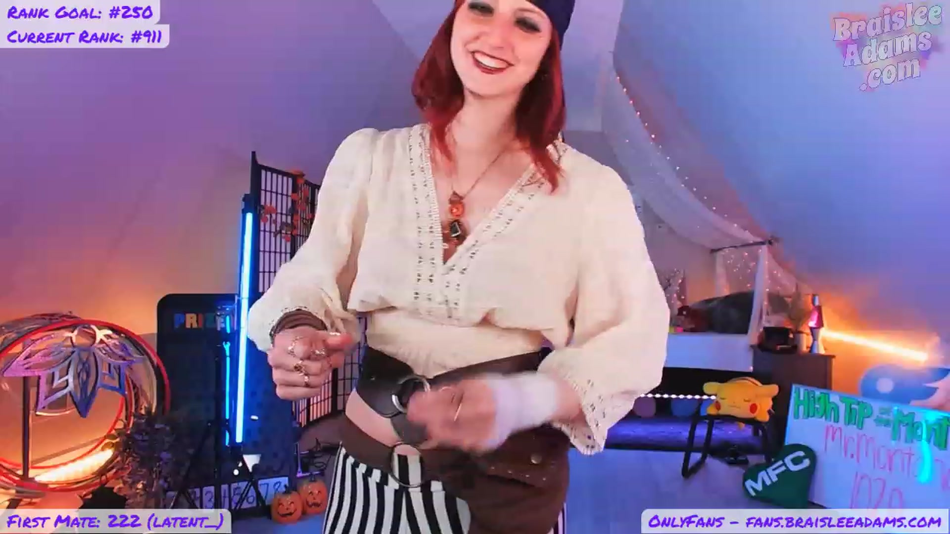 Gallery image thumbnail from BraisleeAdams's myfreecams stream on, 10/08/2023, 01:00 image 6 of 20