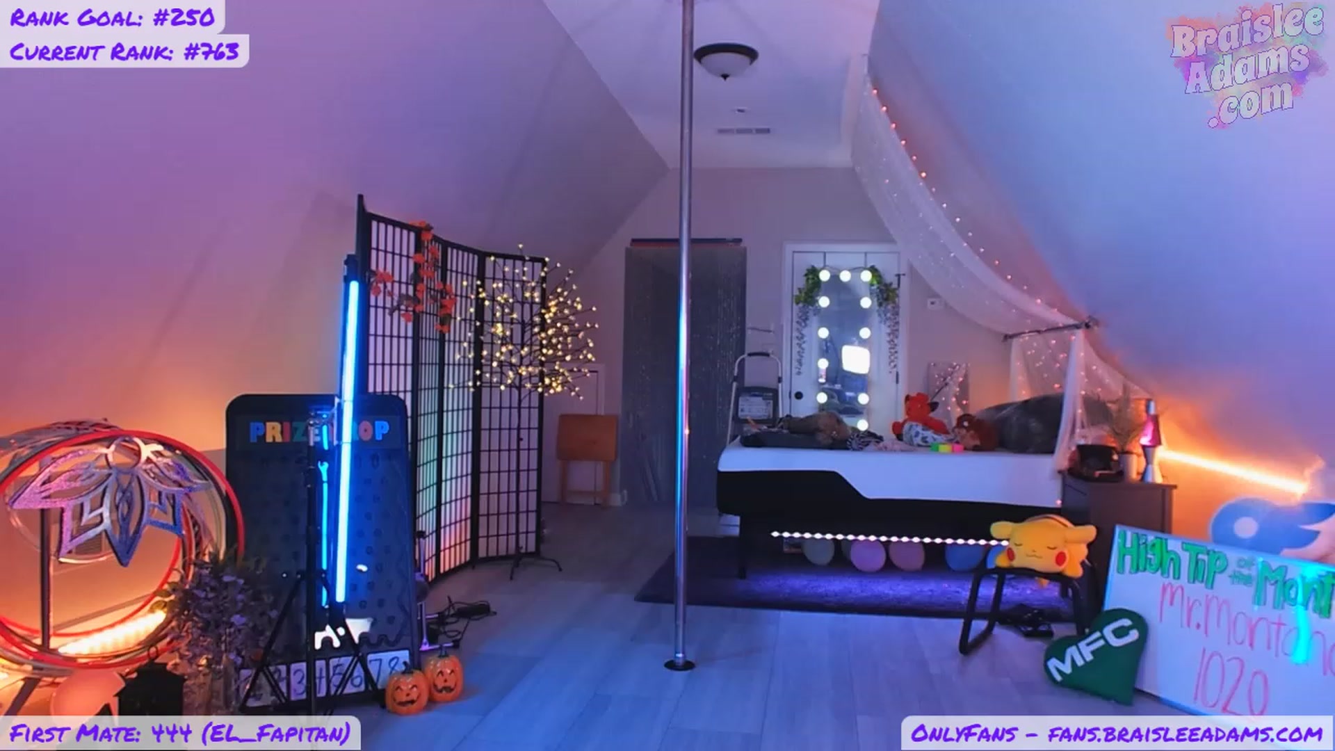 Gallery image thumbnail from BraisleeAdams's myfreecams stream on, 10/08/2023, 05:02 image 9 of 20
