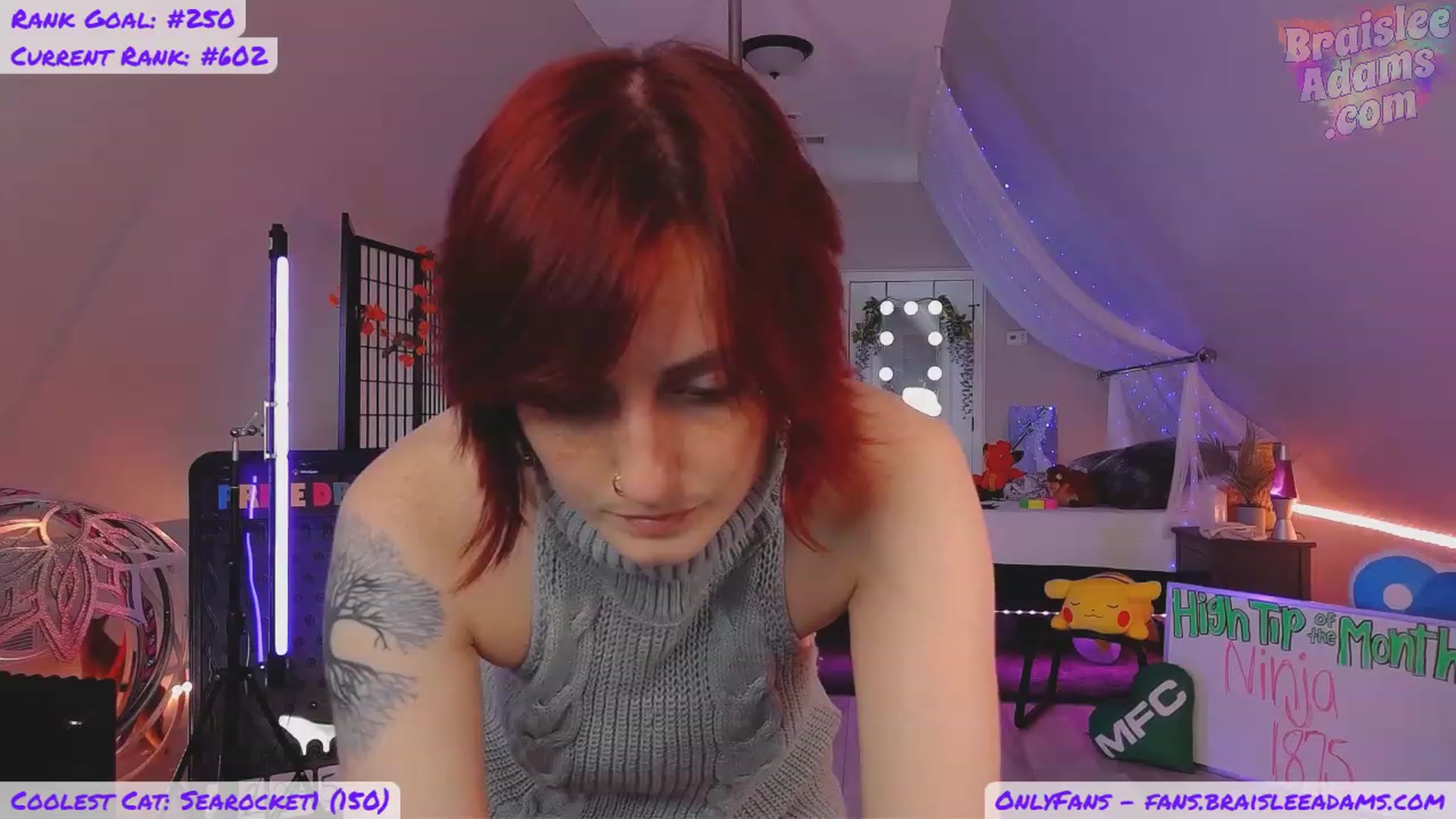 Gallery image thumbnail from BraisleeAdams's myfreecams stream on, 11/06/2023, 06:12 image 14 of 20