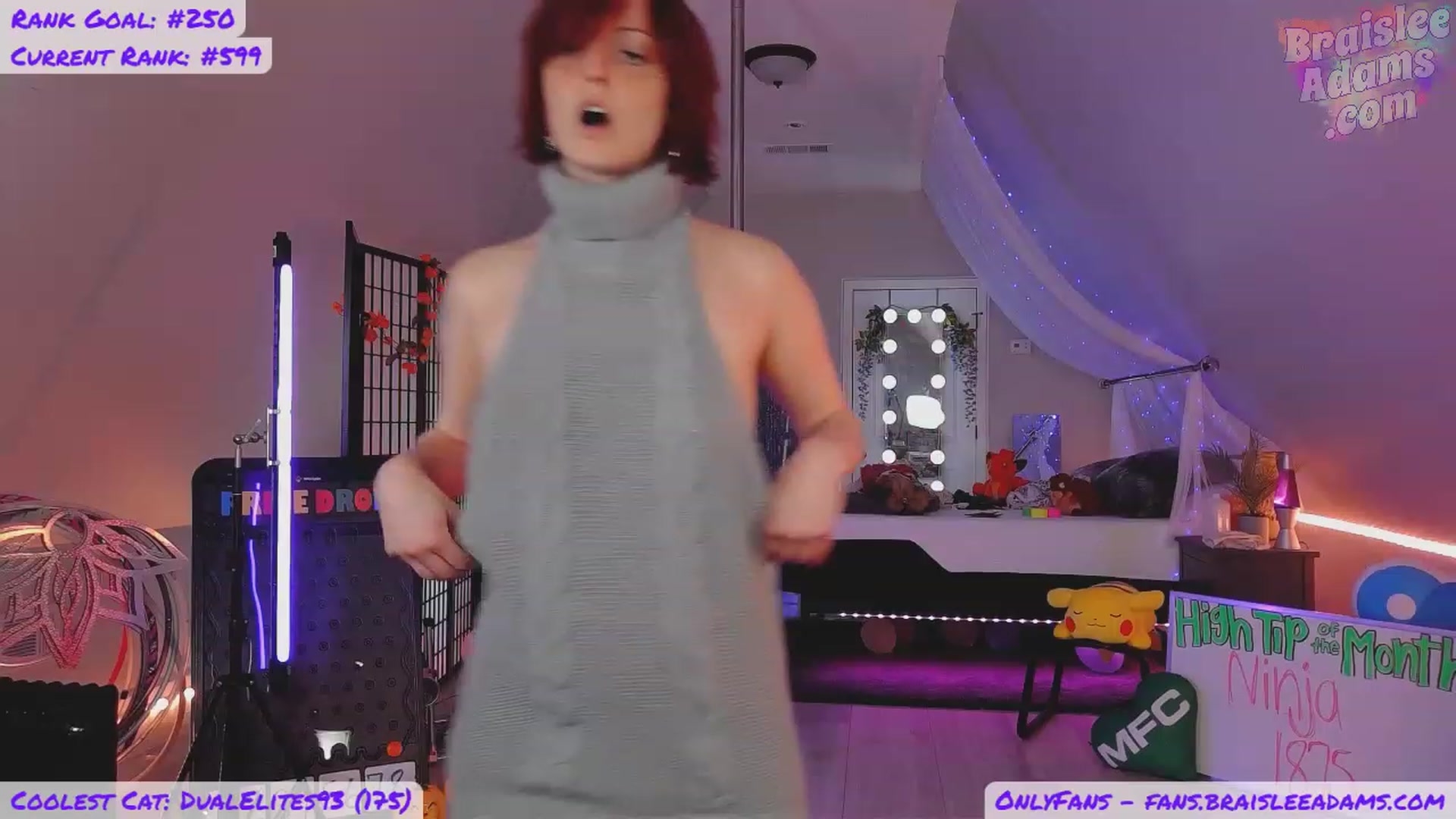 Gallery image thumbnail from BraisleeAdams's myfreecams stream on, 11/06/2023, 06:12 image 20 of 20