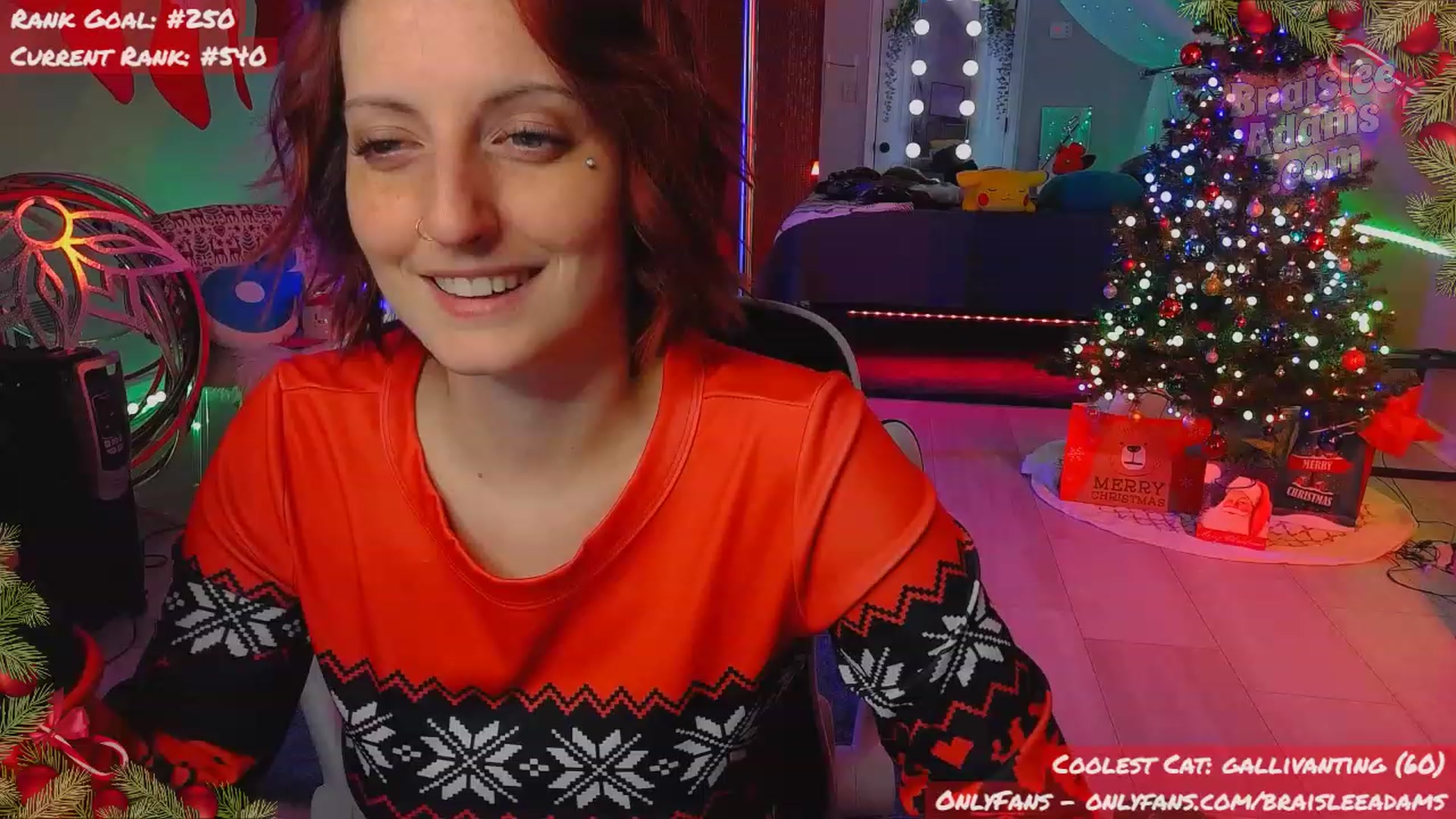 Gallery image thumbnail from BraisleeAdams's myfreecams stream on, 12/18/2023, 04:15 image 8 of 20