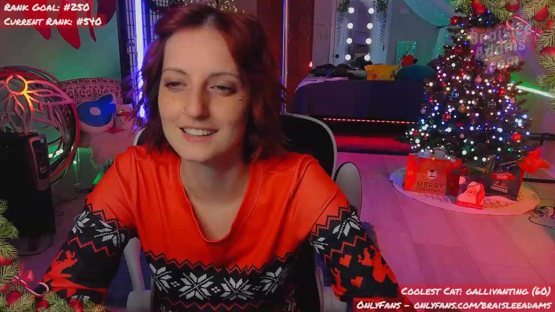 Gallery image thumbnail from BraisleeAdams's myfreecams stream on, 12/18/2023, 04:15 image 9 of 20
