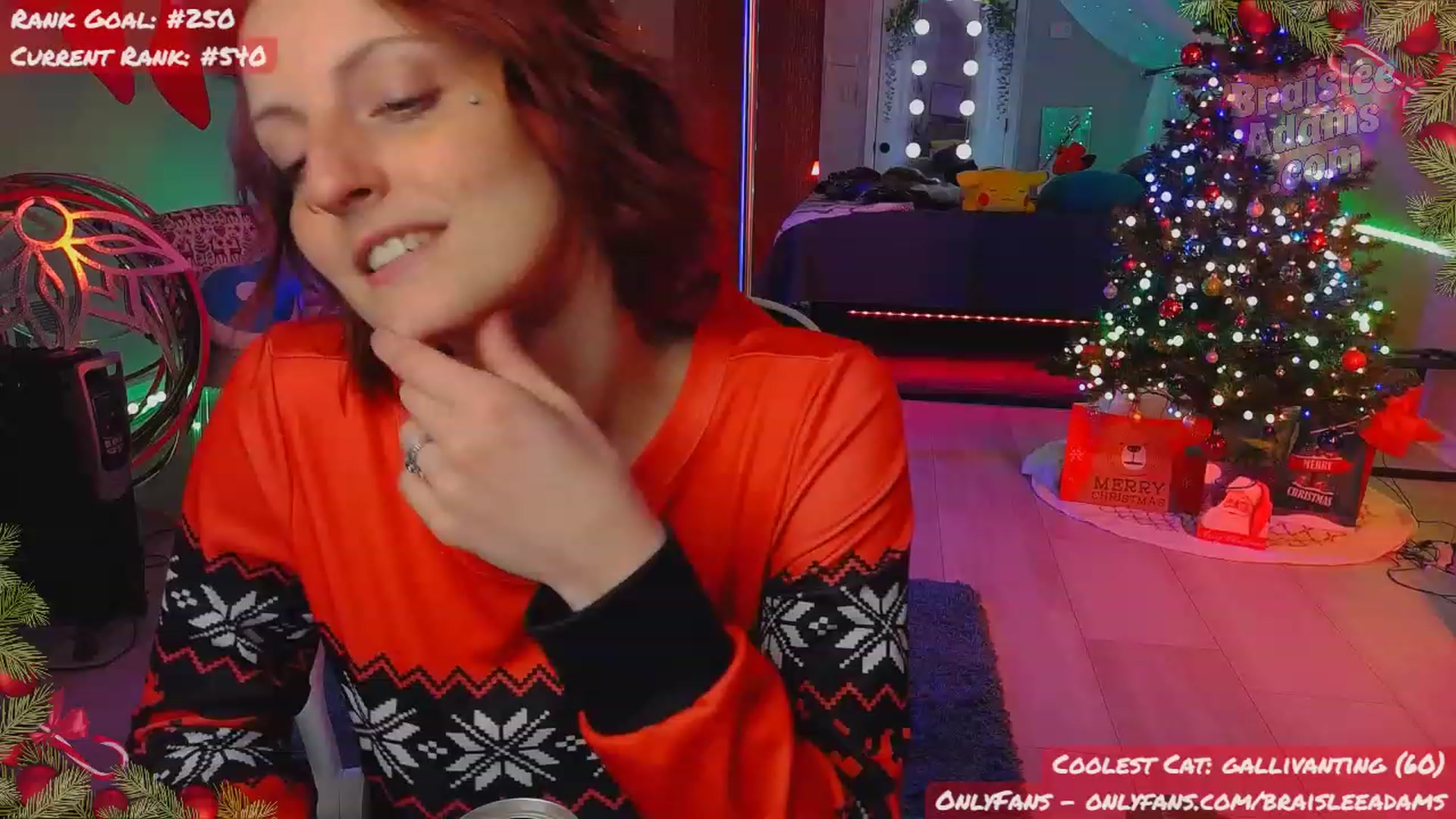 Gallery image thumbnail from BraisleeAdams's myfreecams stream on, 12/18/2023, 04:15 image 5 of 20
