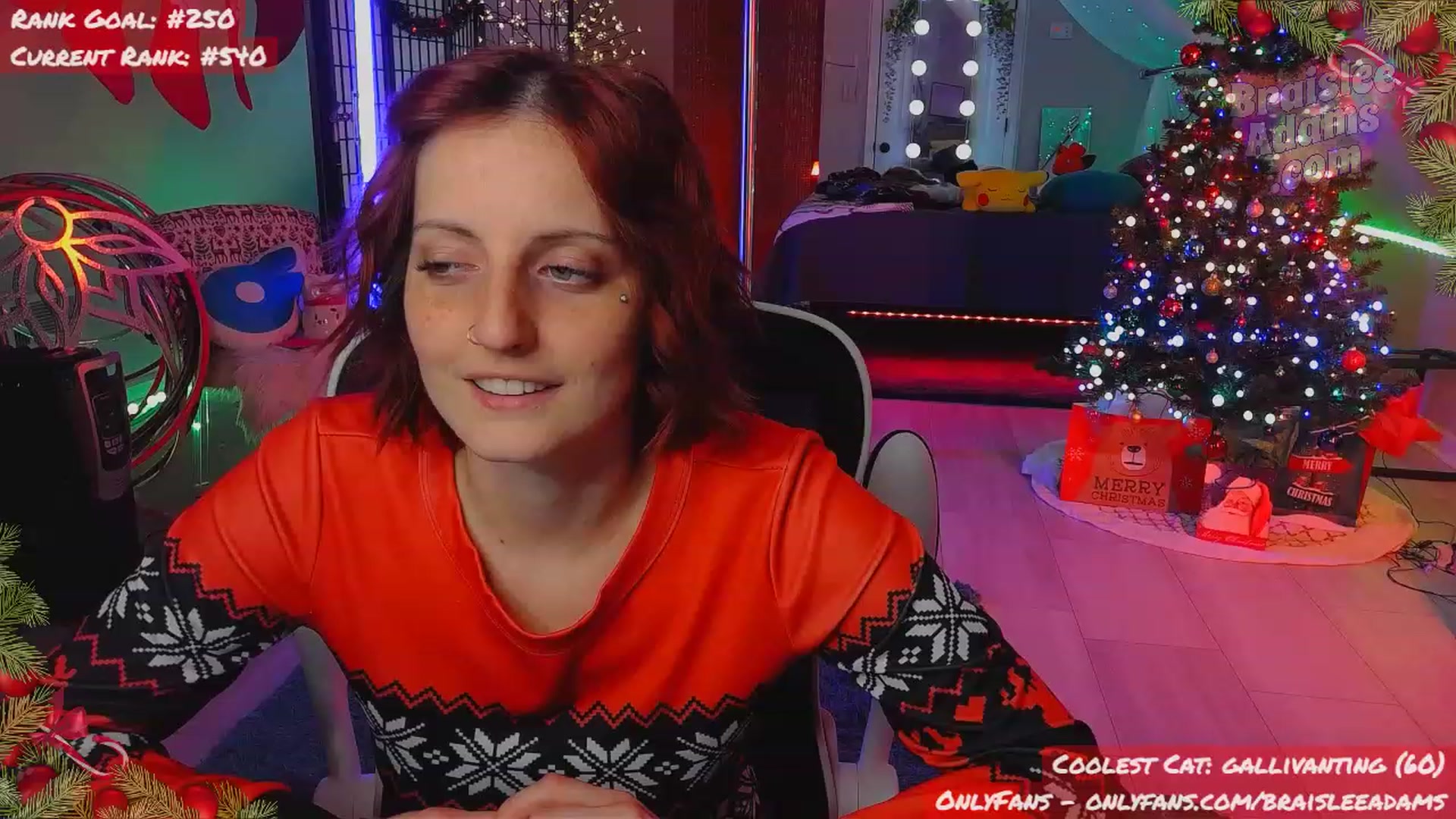 Gallery image thumbnail from BraisleeAdams's myfreecams stream on, 12/18/2023, 04:15 image 6 of 20