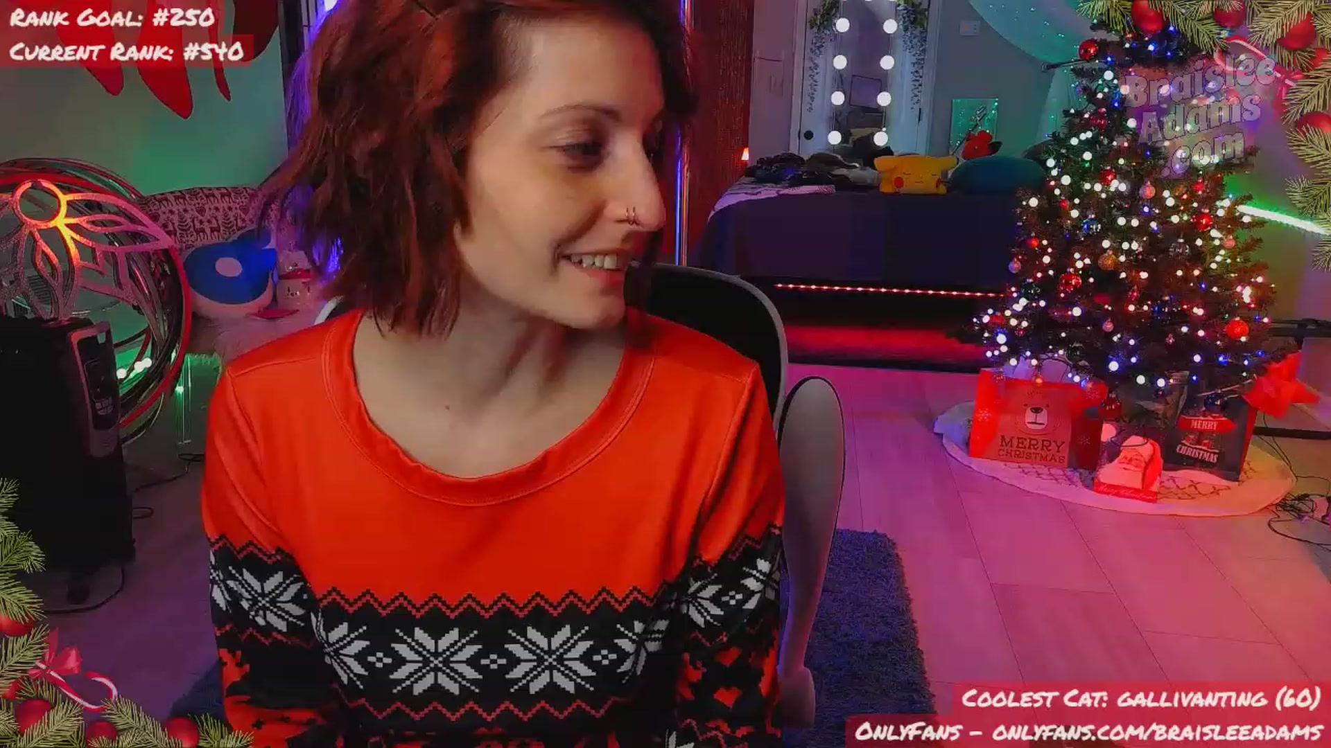 Gallery image thumbnail from BraisleeAdams's myfreecams stream on, 12/18/2023, 04:15 image 7 of 20
