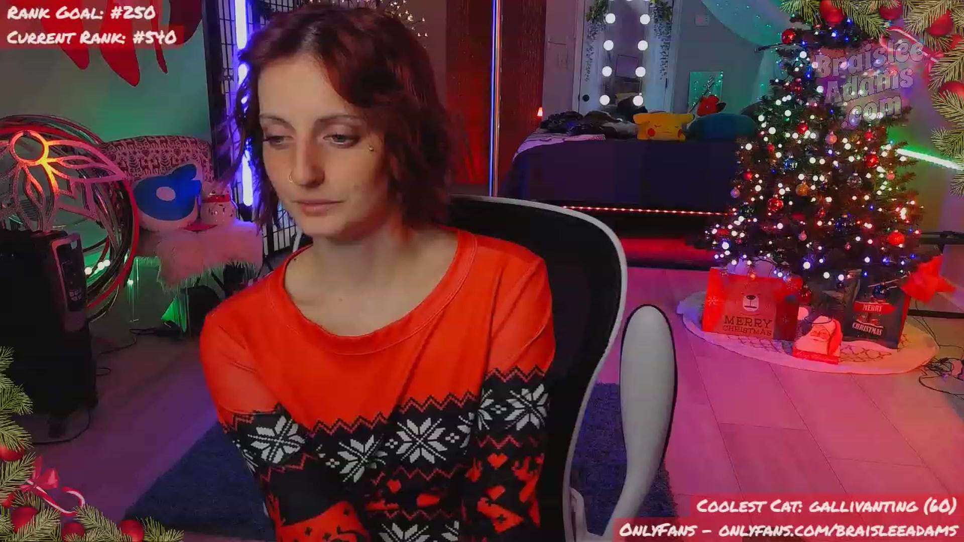 Gallery image thumbnail from BraisleeAdams's myfreecams stream on, 12/18/2023, 04:15 image 4 of 20