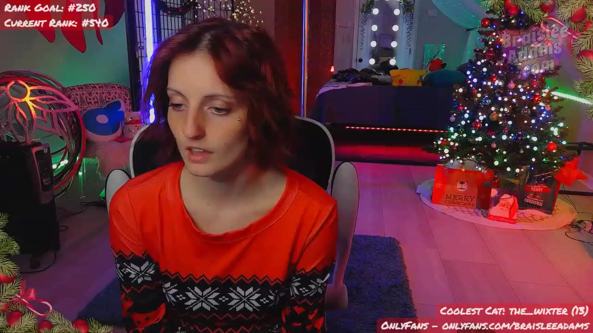 Gallery image thumbnail from BraisleeAdams's myfreecams stream on, 12/18/2023, 04:15 image 2 of 20