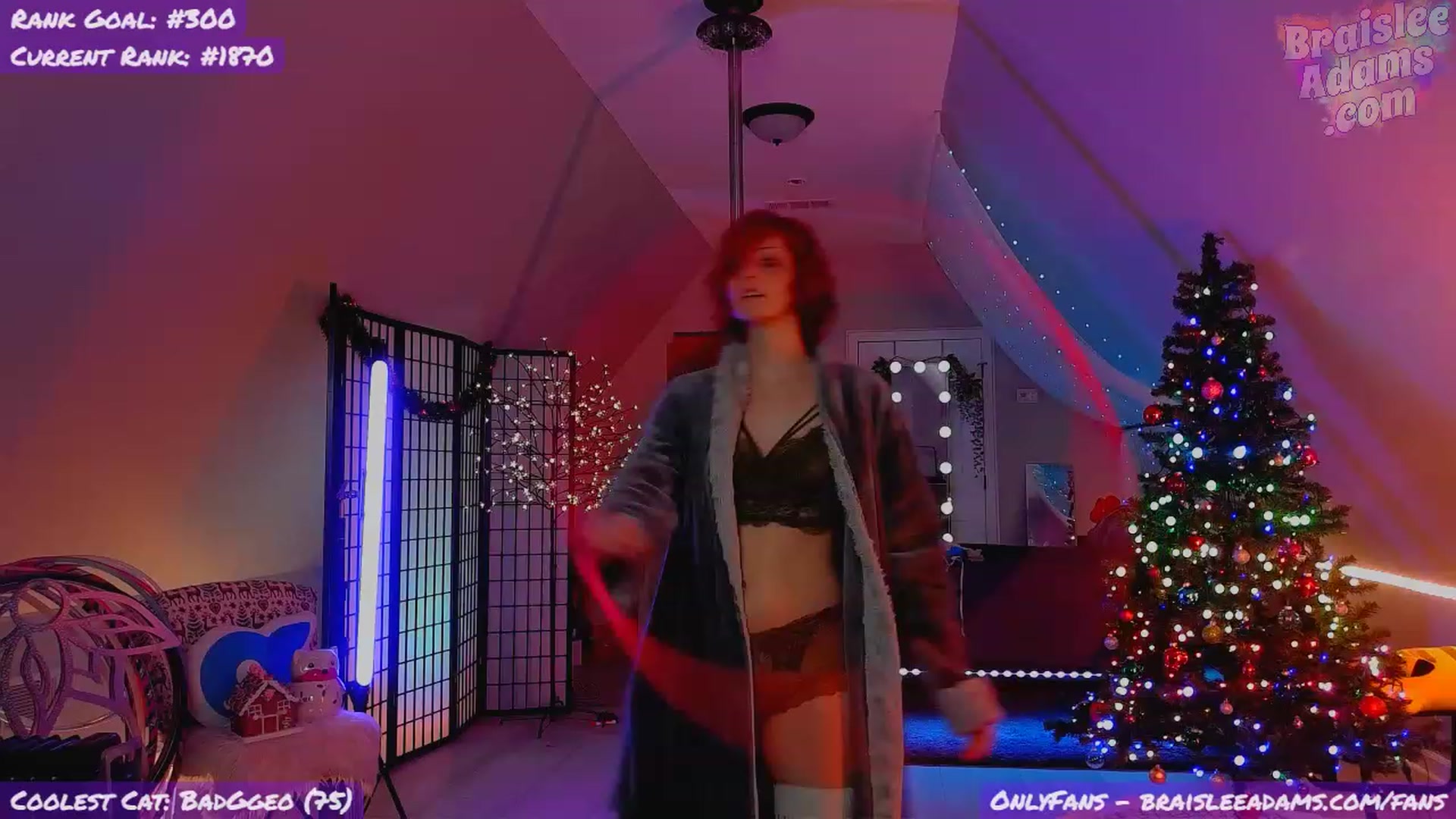 Gallery image thumbnail from BraisleeAdams's myfreecams stream on, 01/03/2024, 05:00 image 9 of 20