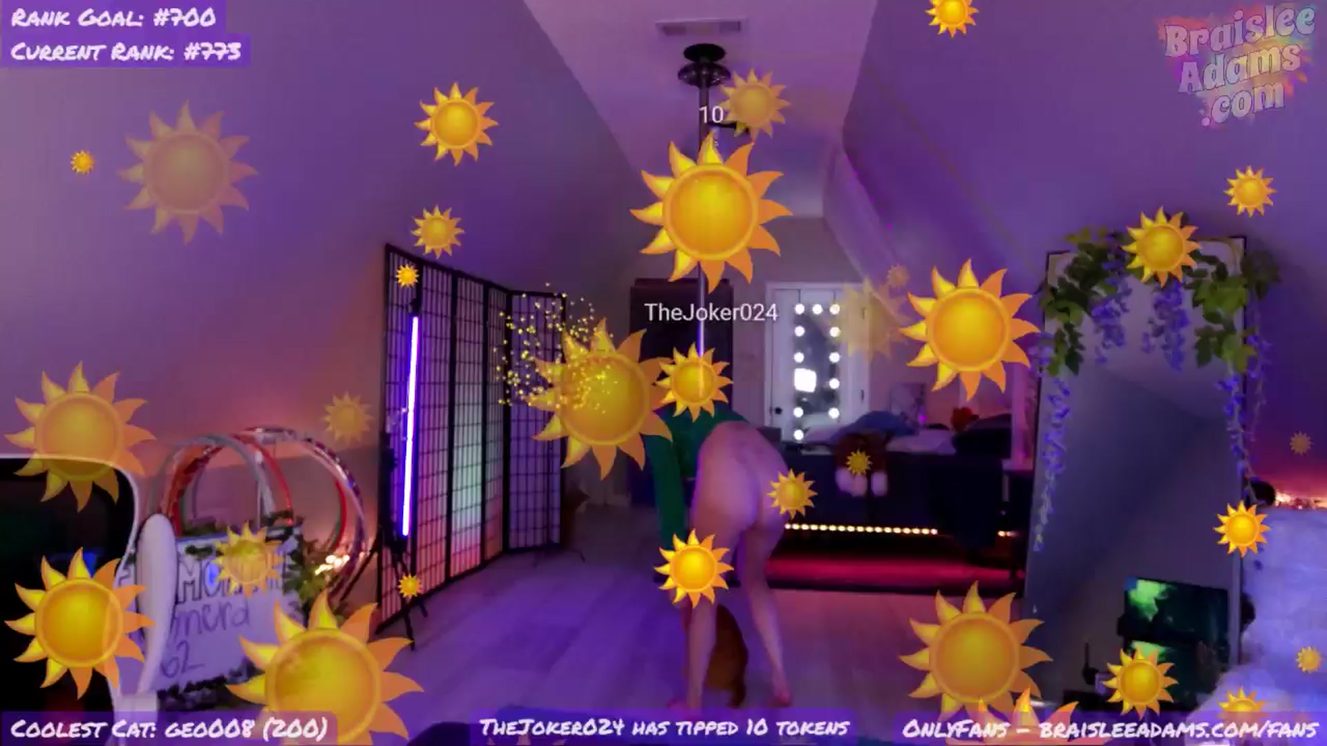 Gallery image thumbnail from BraisleeAdams's myfreecams stream on, 08/19/2024, 03:04 image 18 of 20