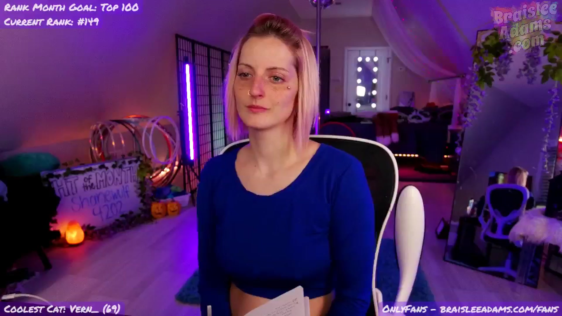 Gallery image thumbnail from BraisleeAdams's myfreecams stream on, 09/30/2024, 04:57 image 9 of 20
