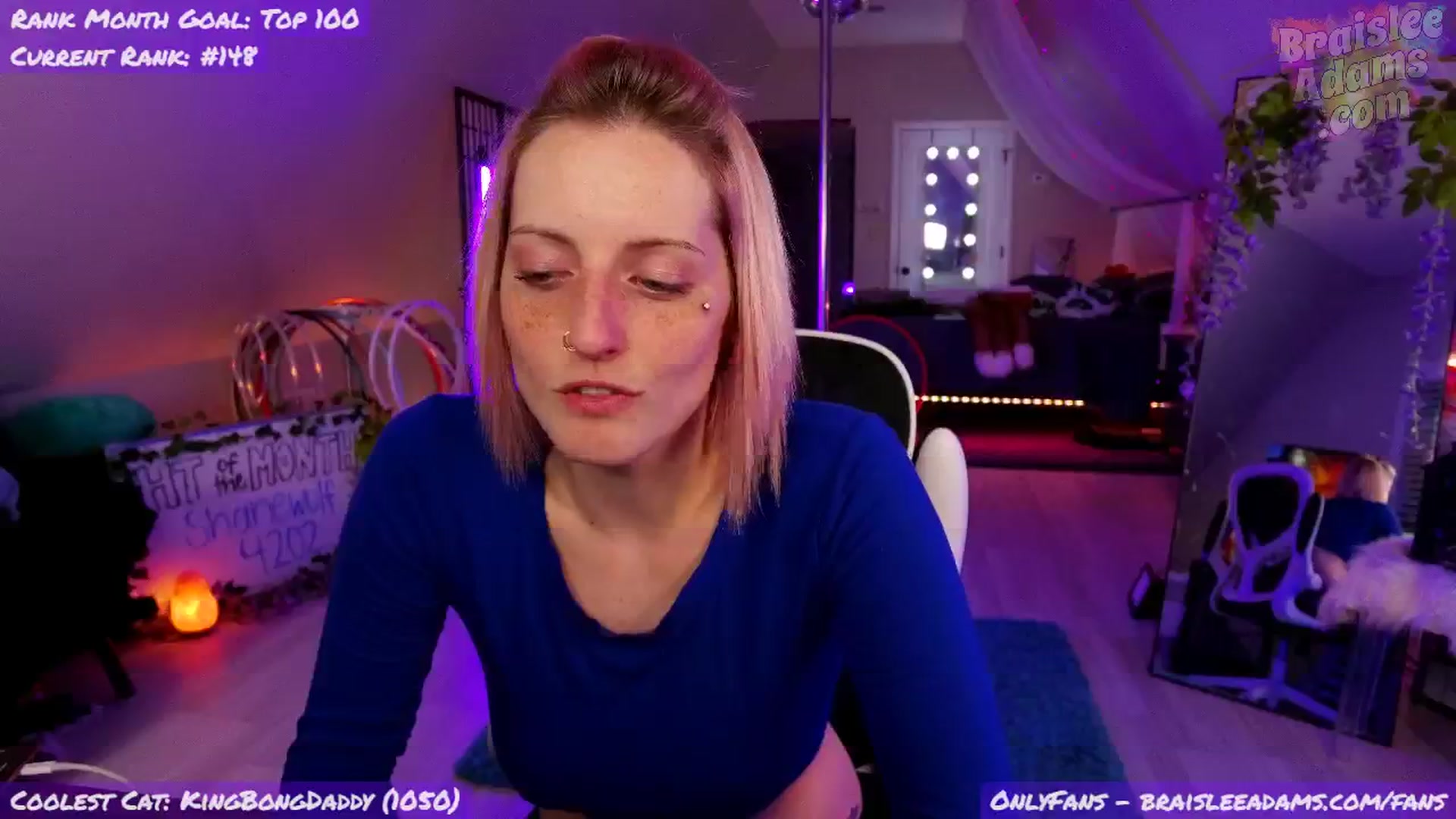 Gallery image thumbnail from BraisleeAdams's myfreecams stream on, 09/30/2024, 04:57 image 11 of 20