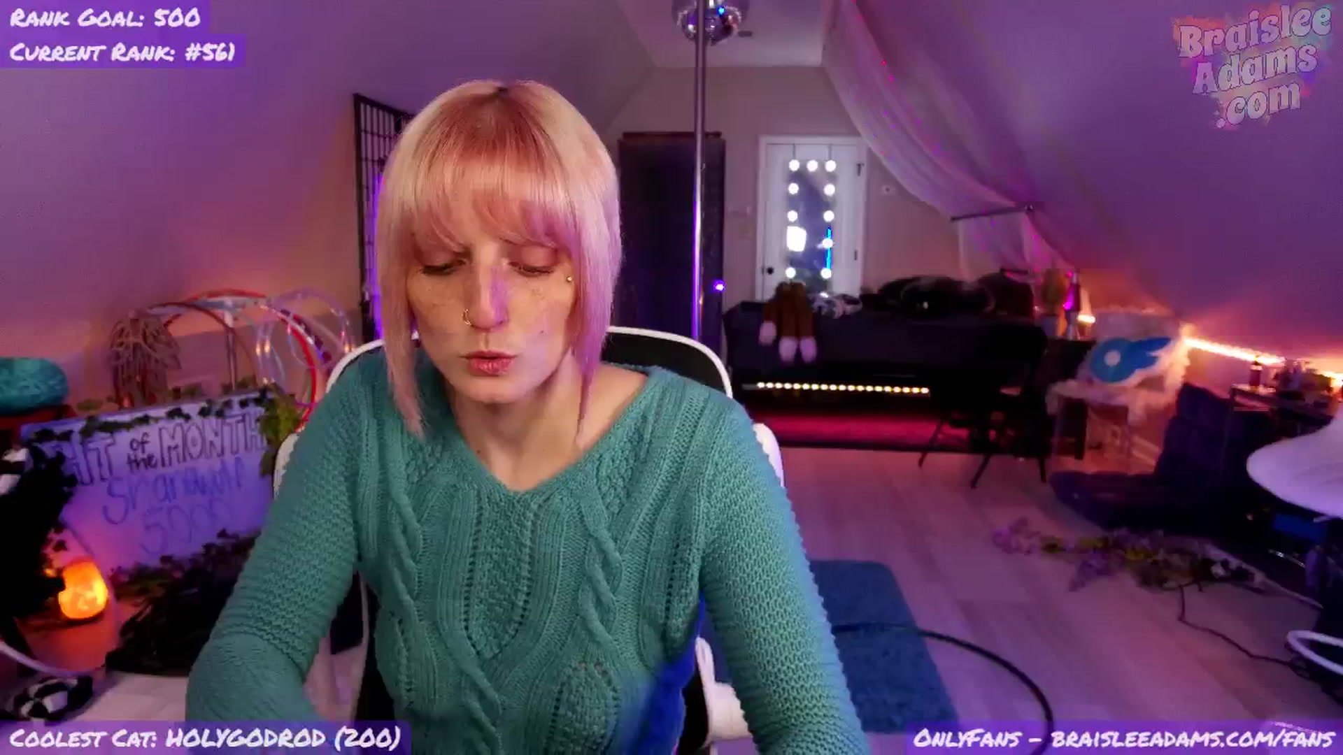 Gallery image thumbnail from BraisleeAdams's myfreecams stream on, 11/20/2024, 05:48 image 20 of 20