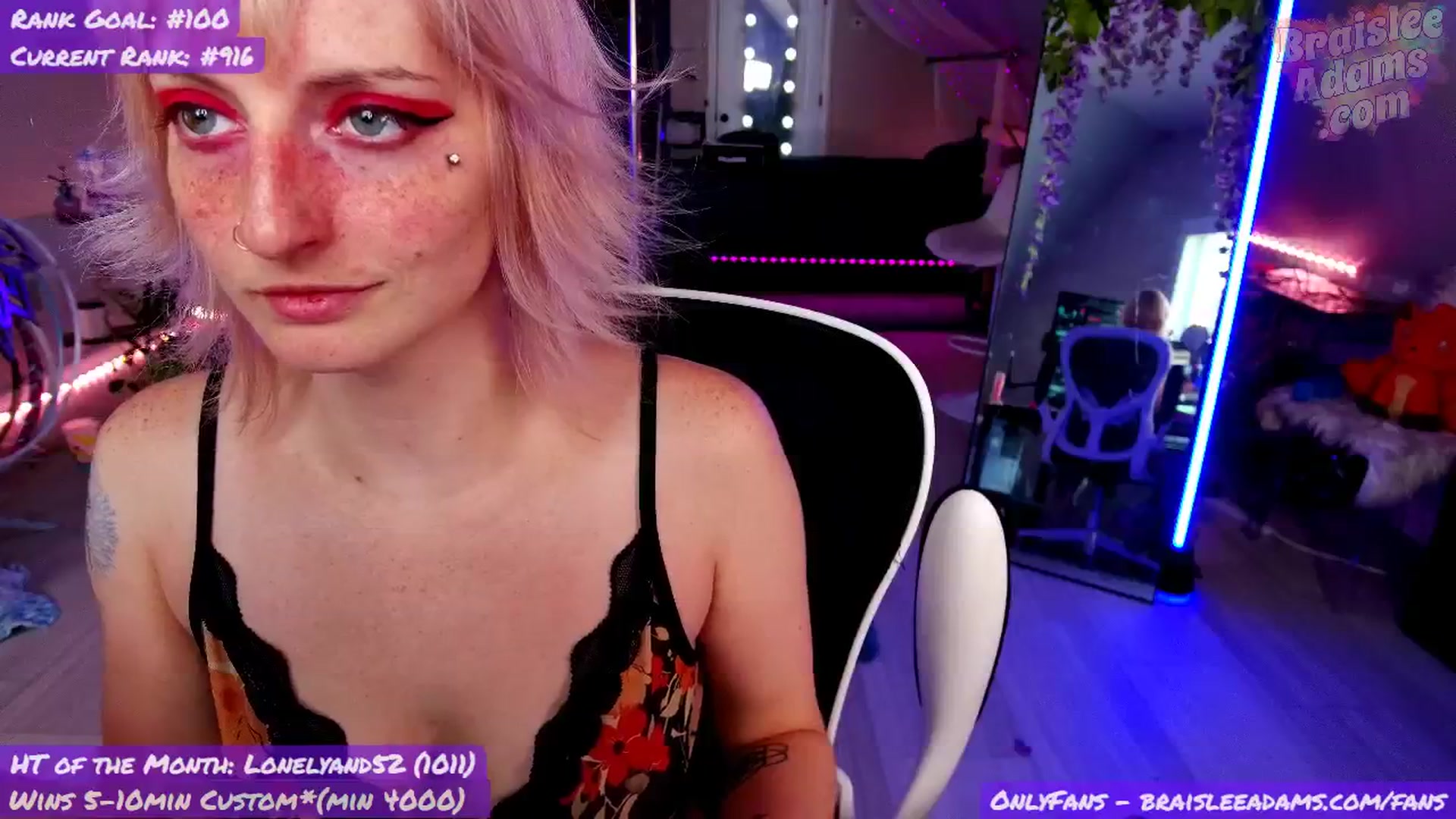 Gallery image thumbnail from BraisleeAdams's myfreecams stream on, 07/10/2025, 21:18 image 18 of 20