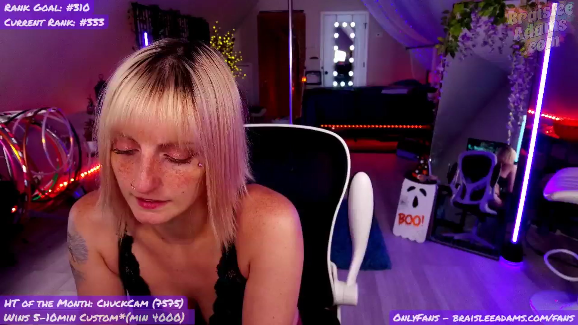 Gallery image thumbnail from BraisleeAdams's myfreecams stream on, 10/04/2025, 22:48 image 1 of 20