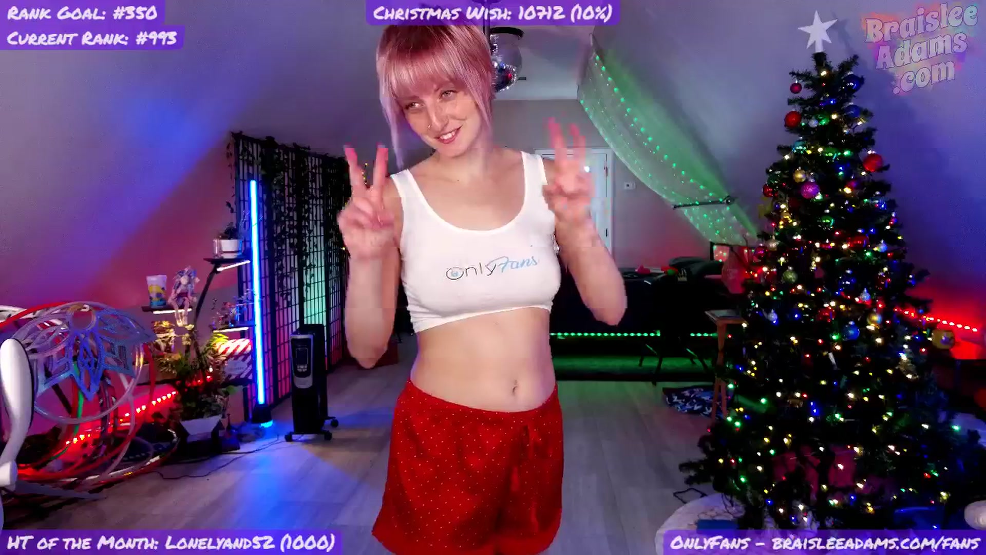Gallery image thumbnail from BraisleeAdams's myfreecams stream on, 12/25/2025, 02:35 image 17 of 20