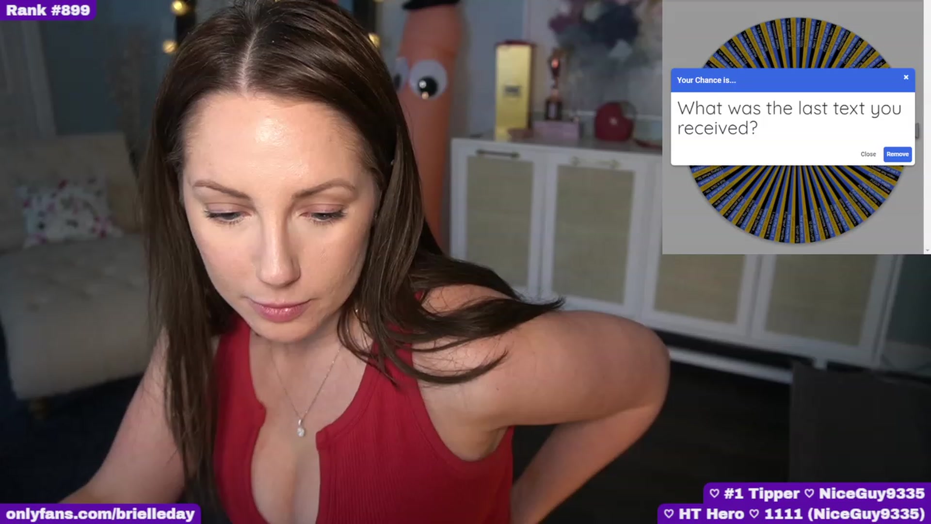 Gallery image thumbnail from BrielleDay's myfreecams stream on, 03/14/2023, 23:01 image 15 of 20