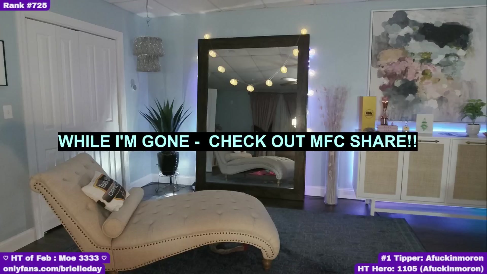 Gallery image thumbnail from BrielleDay's myfreecams stream on, 02/06/2025, 05:19 image 10 of 20