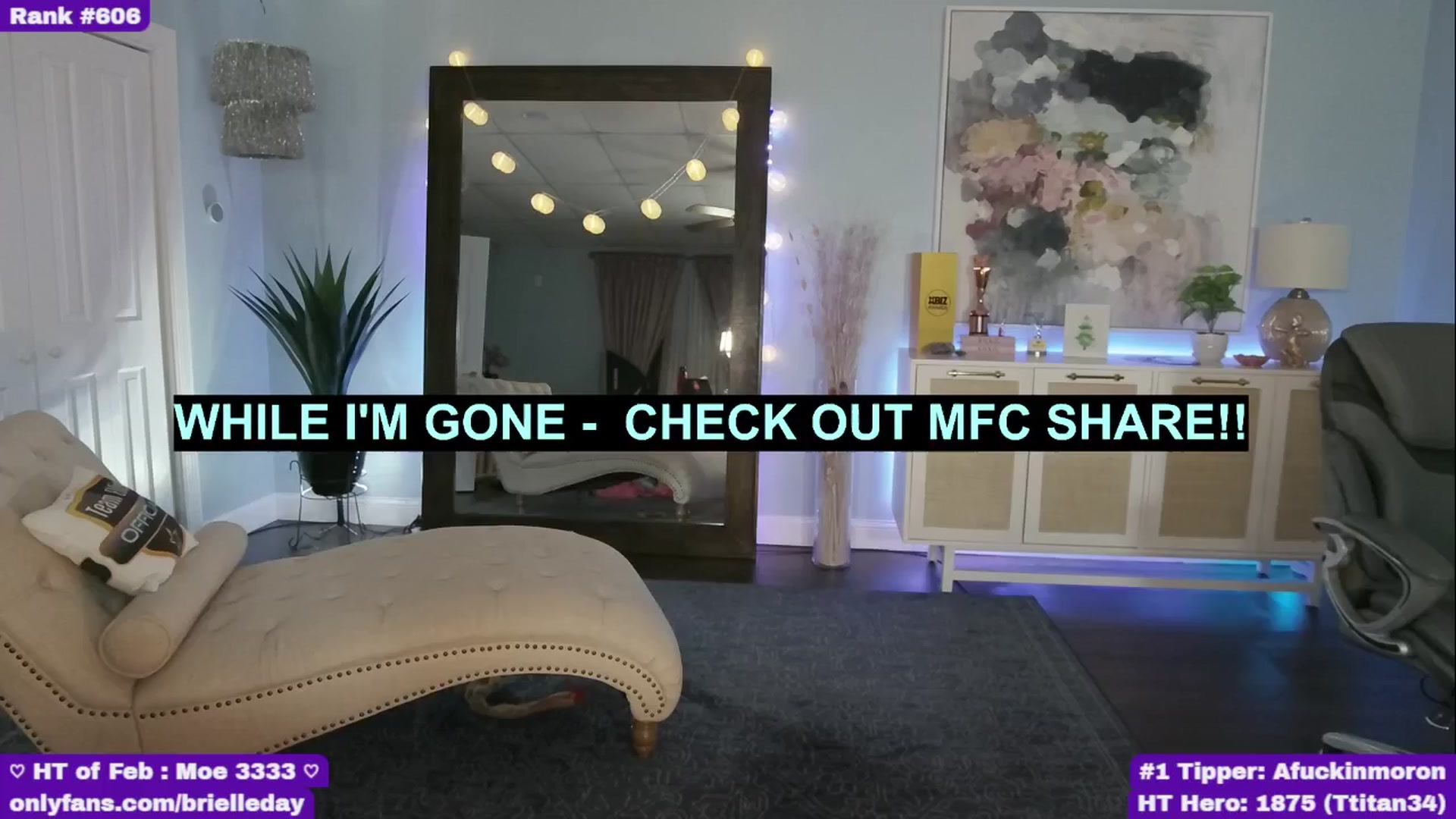 Gallery image thumbnail from BrielleDay's myfreecams stream on, 02/06/2025, 05:19 image 13 of 20