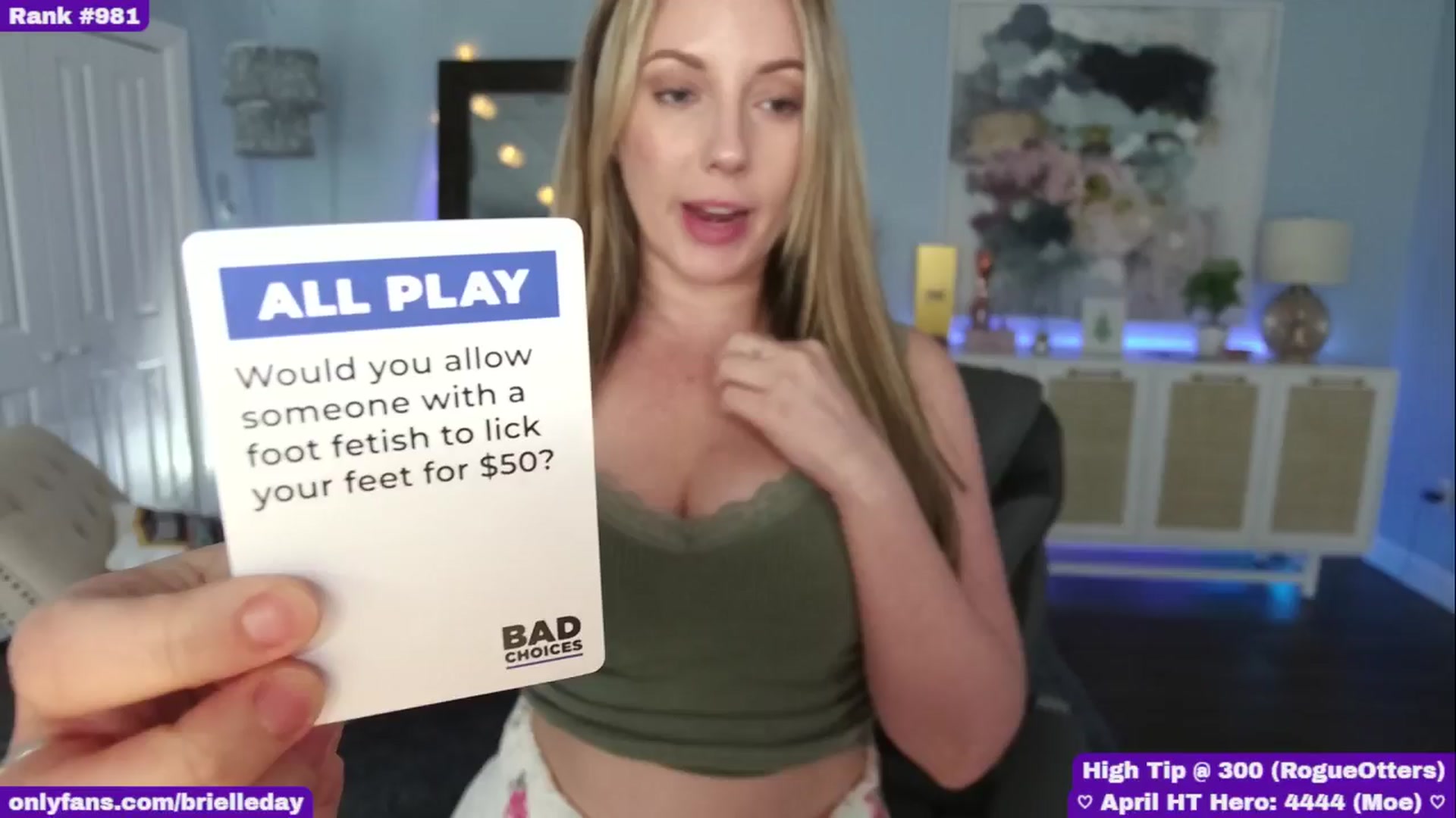 Gallery image thumbnail from BrielleDay's myfreecams stream on, 04/14/2025, 22:09 image 12 of 20
