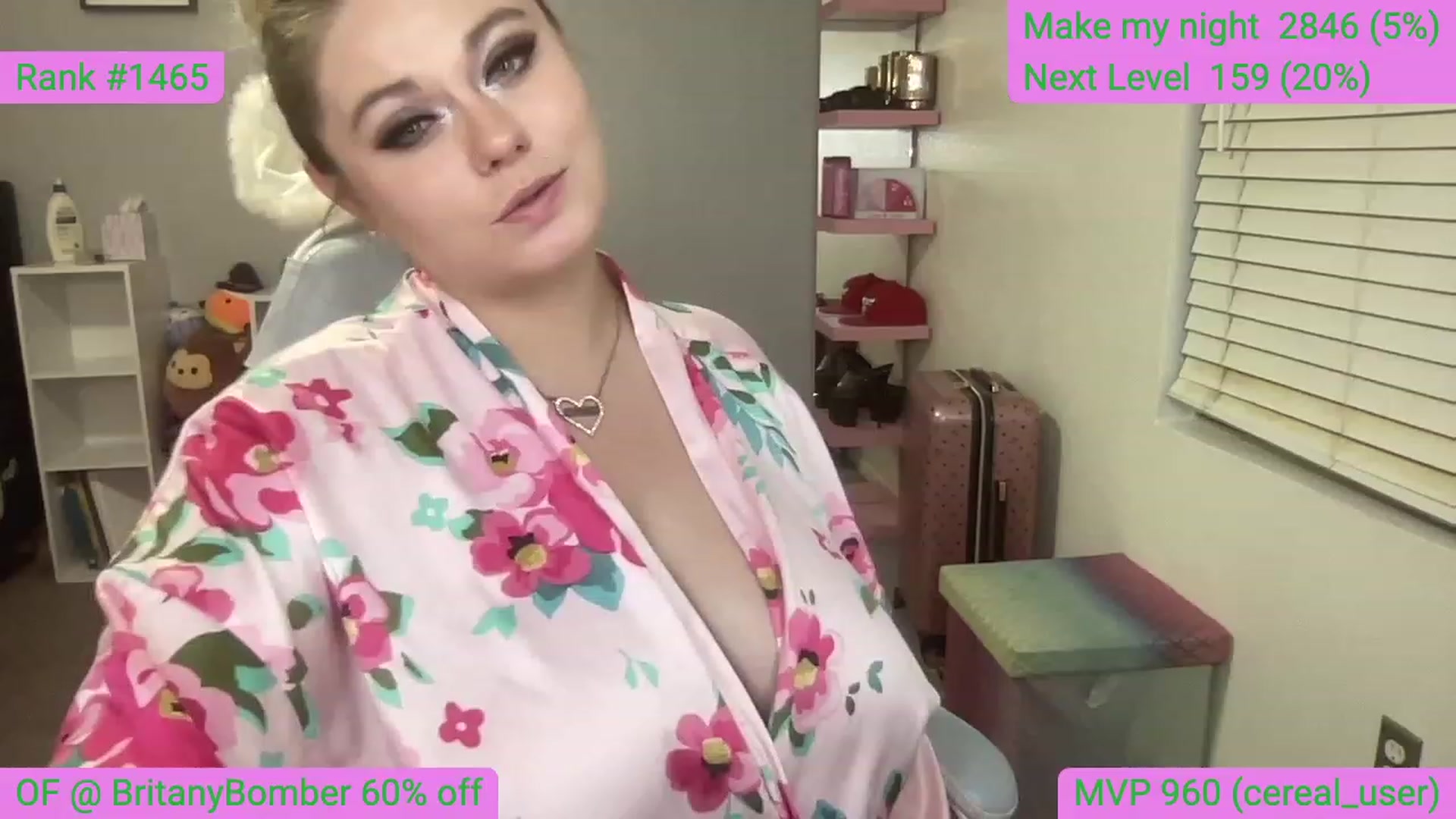 Gallery image thumbnail from BritanyBomber's myfreecams stream on, 06/12/2023, 08:29 image 6 of 20