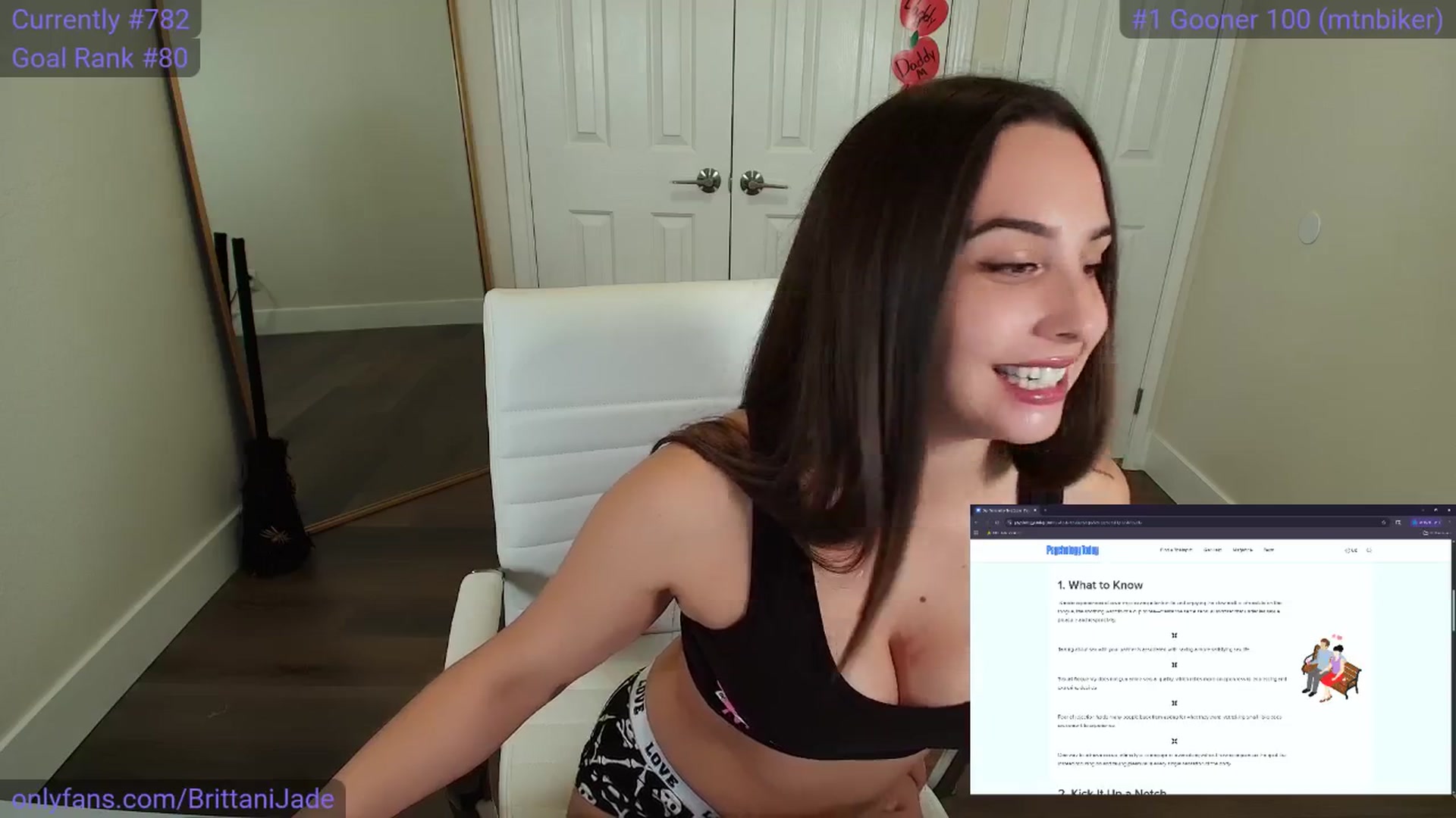Gallery image thumbnail from BrittaniJade_'s myfreecams stream on, 09/16/2025, 06:11 image 4 of 20