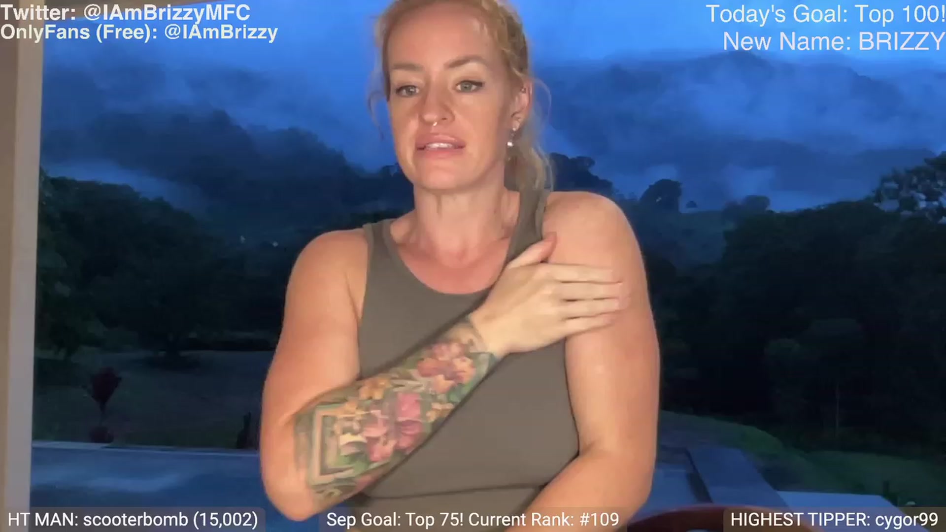 Gallery image thumbnail from Brizzy's myfreecams stream on, 09/27/2023, 23:34 image 20 of 20