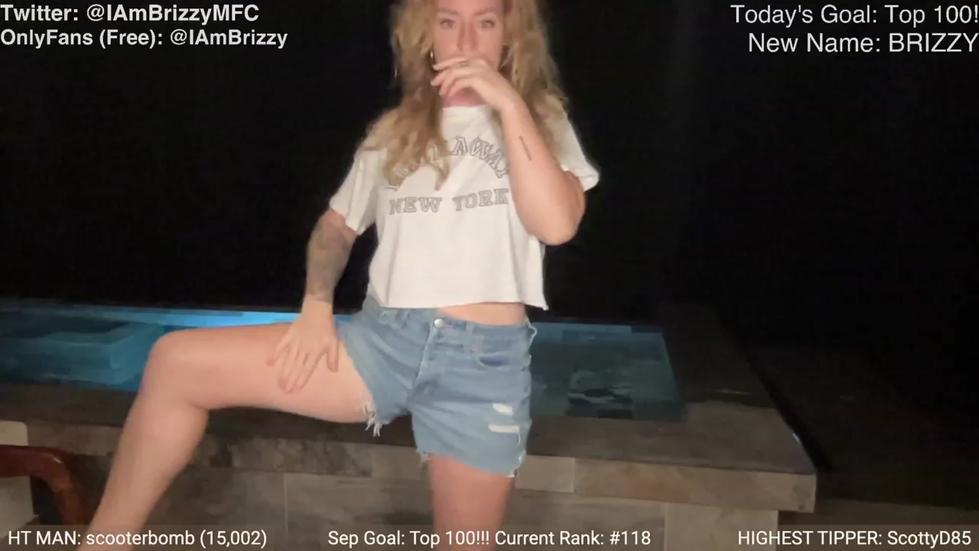 Gallery image thumbnail from Brizzy's myfreecams stream on, 09/30/2023, 24:23 image 17 of 20