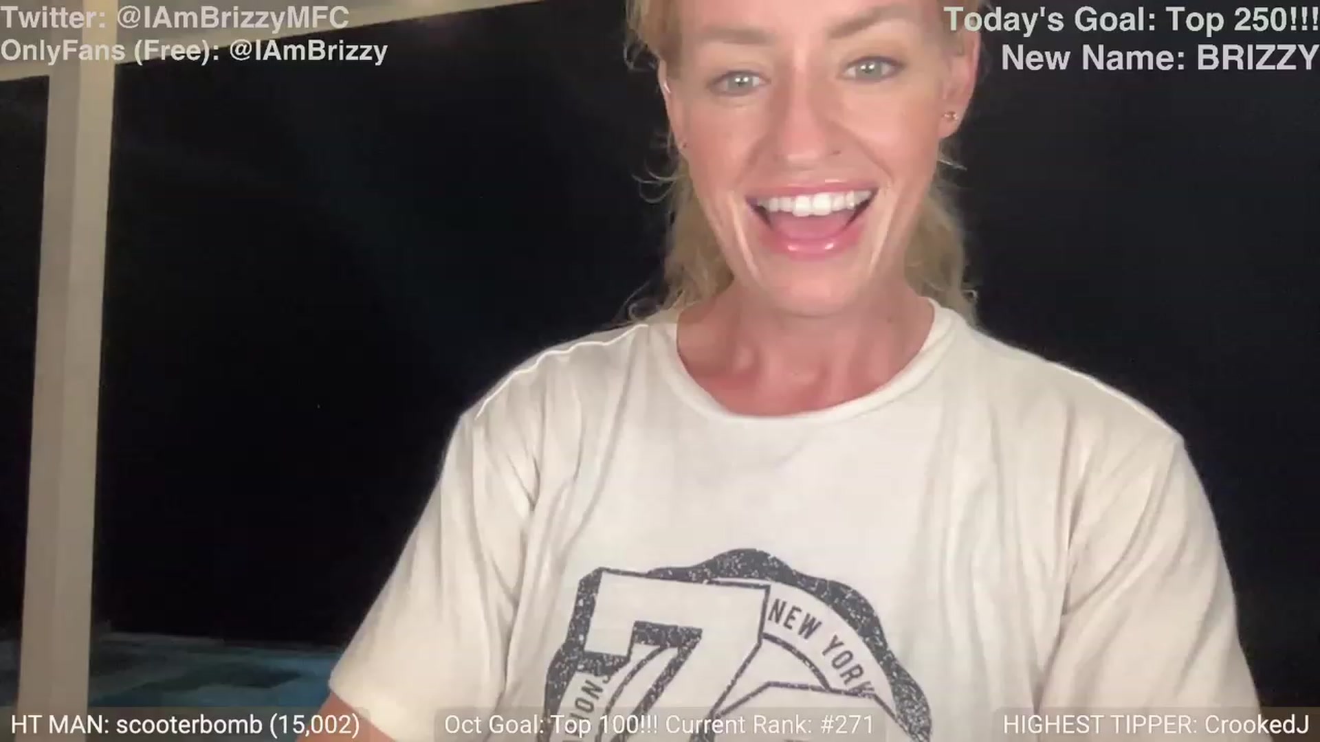 Gallery image thumbnail from Brizzy's myfreecams stream on, 10/07/2023, 01:55 image 14 of 20
