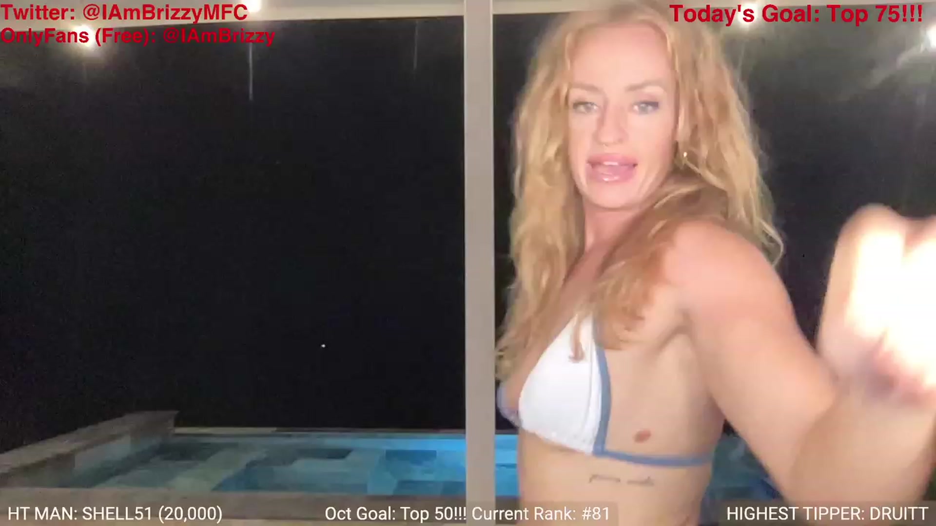 Gallery image thumbnail from Brizzy's myfreecams stream on, 10/20/2023, 24:58 image 5 of 20