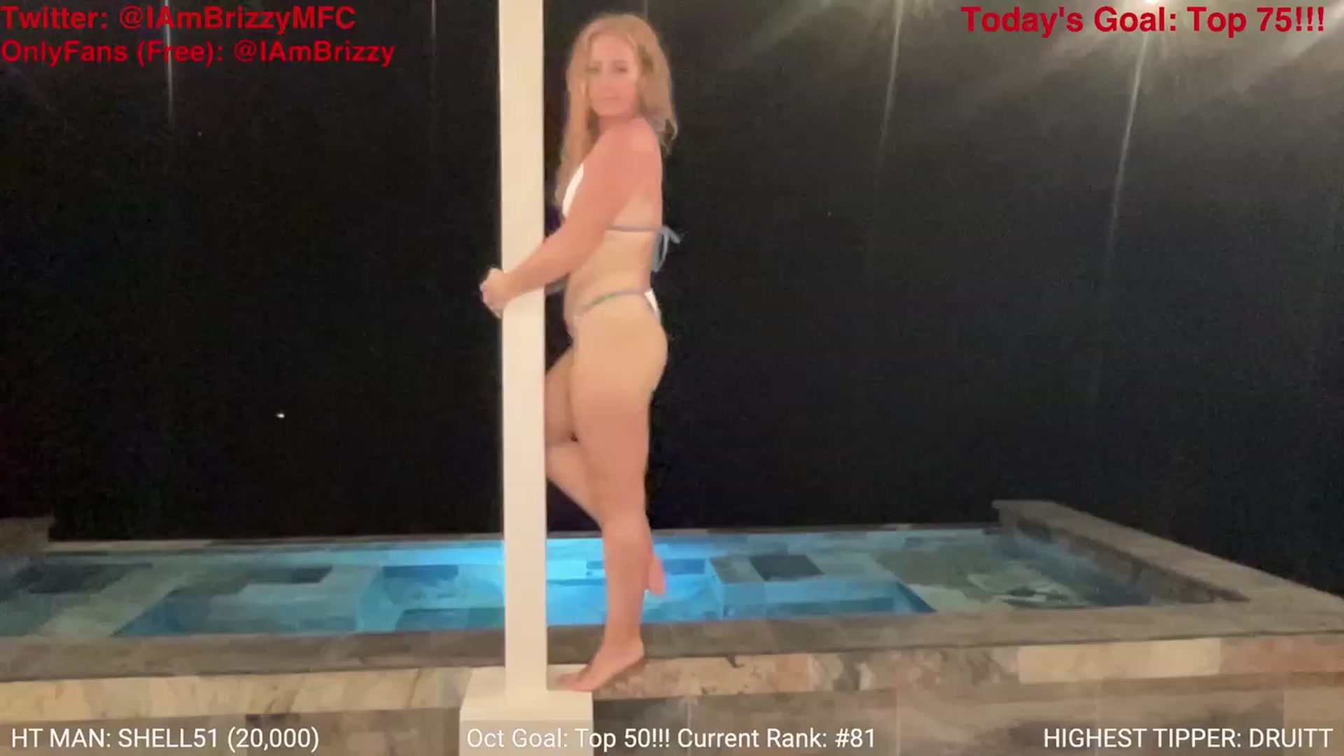 Gallery image thumbnail from Brizzy's myfreecams stream on, 10/20/2023, 24:58 image 10 of 20