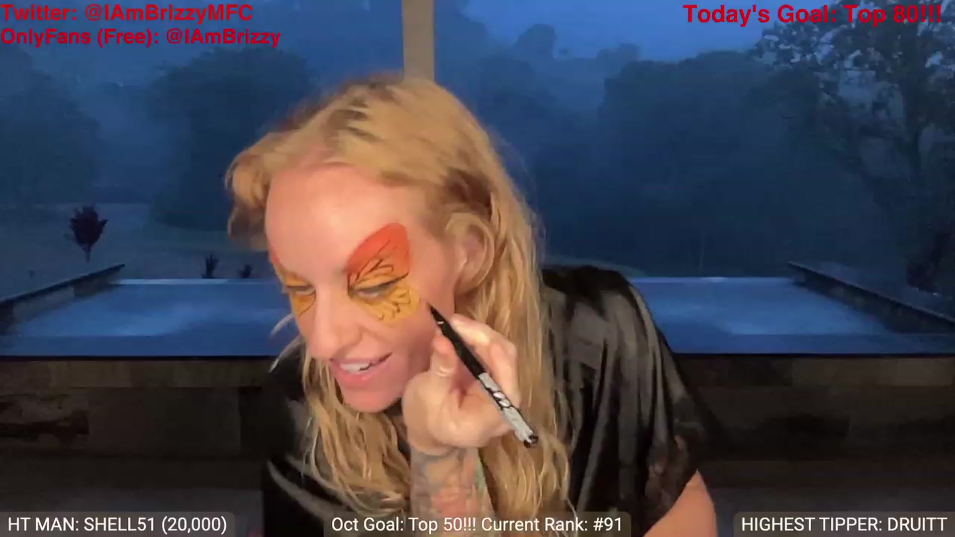 Gallery image thumbnail from Brizzy's myfreecams stream on, 10/22/2023, 24:55 image 9 of 20