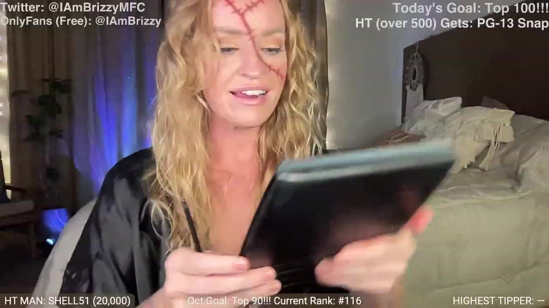 Gallery image thumbnail from Brizzy's myfreecams stream on, 10/27/2023, 03:25 image 5 of 20