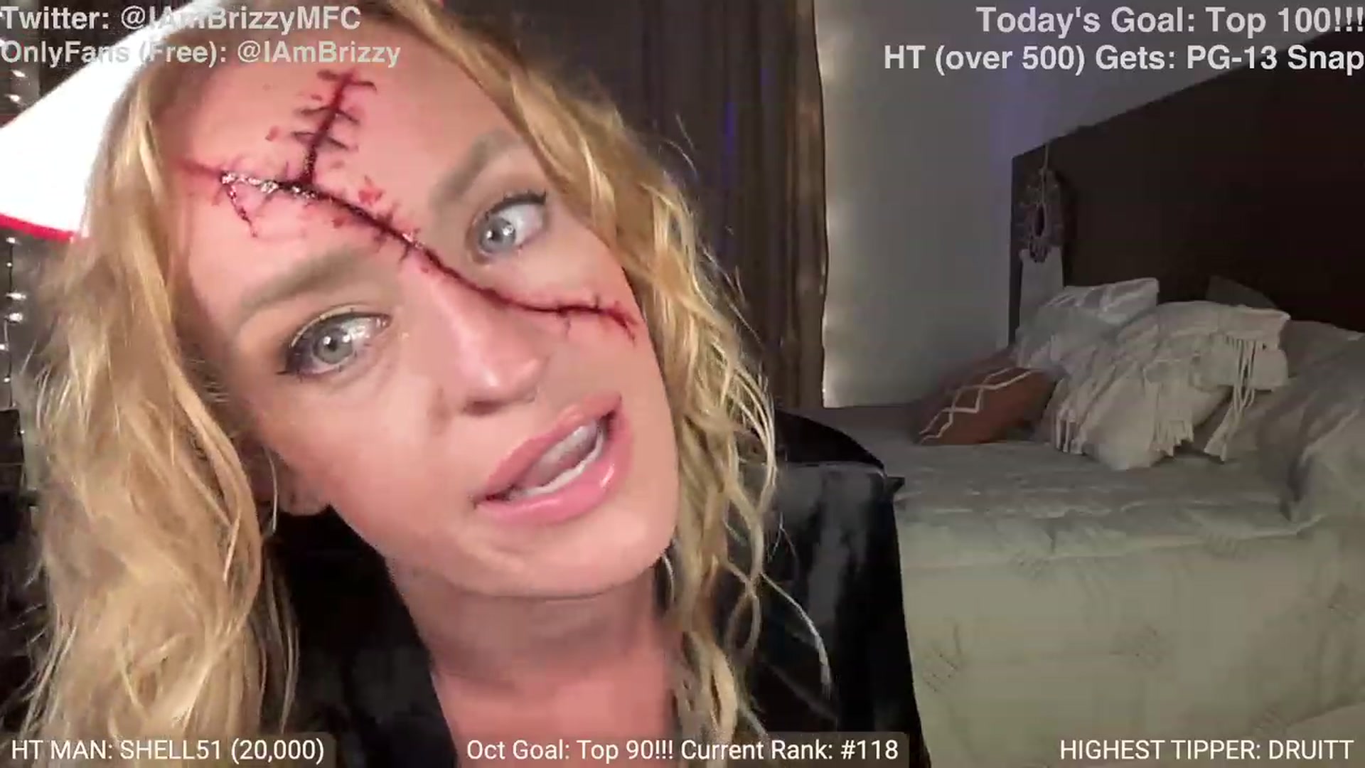 Gallery image thumbnail from Brizzy's myfreecams stream on, 10/27/2023, 03:25 image 17 of 20