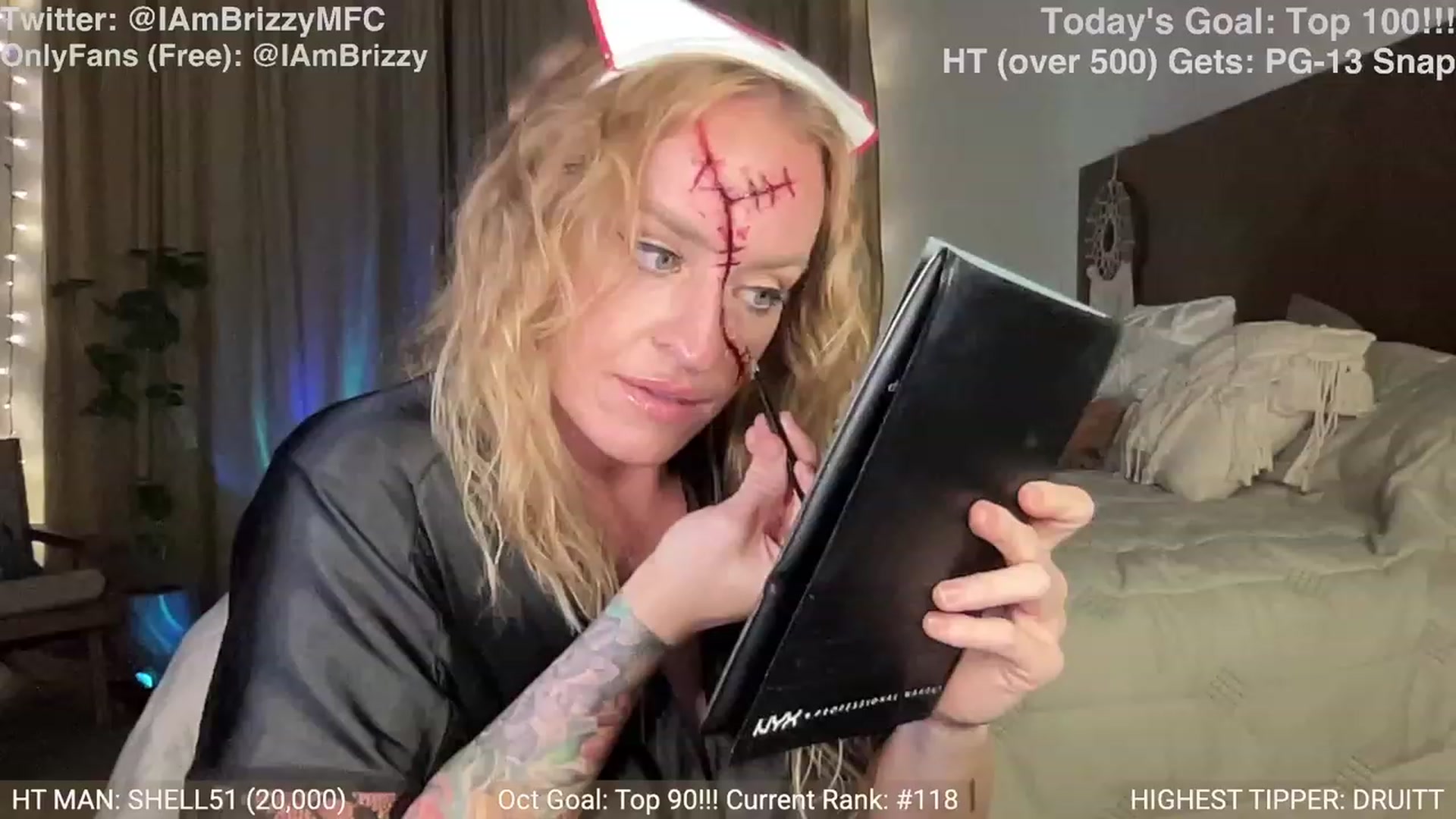 Gallery image thumbnail from Brizzy's myfreecams stream on, 10/27/2023, 03:25 image 18 of 20