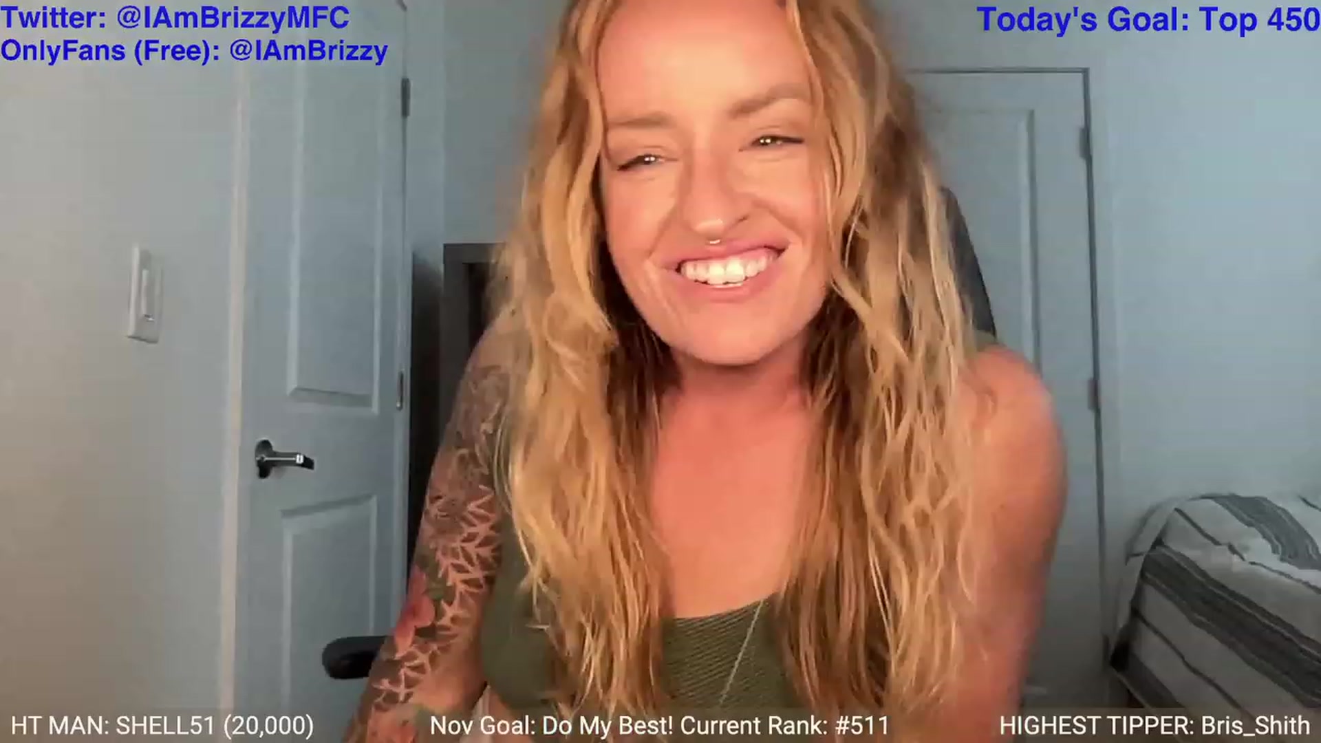 Gallery image thumbnail from Brizzy's myfreecams stream on, 11/20/2023, 24:24 image 8 of 20