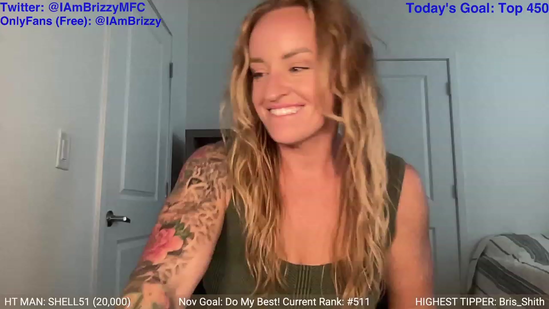 Gallery image thumbnail from Brizzy's myfreecams stream on, 11/20/2023, 24:24 image 7 of 20