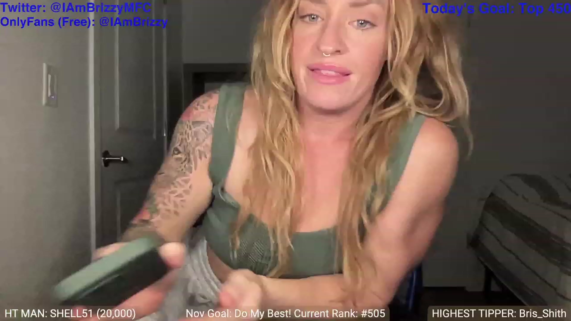 Gallery image thumbnail from Brizzy's myfreecams stream on, 11/20/2023, 24:24 image 20 of 20