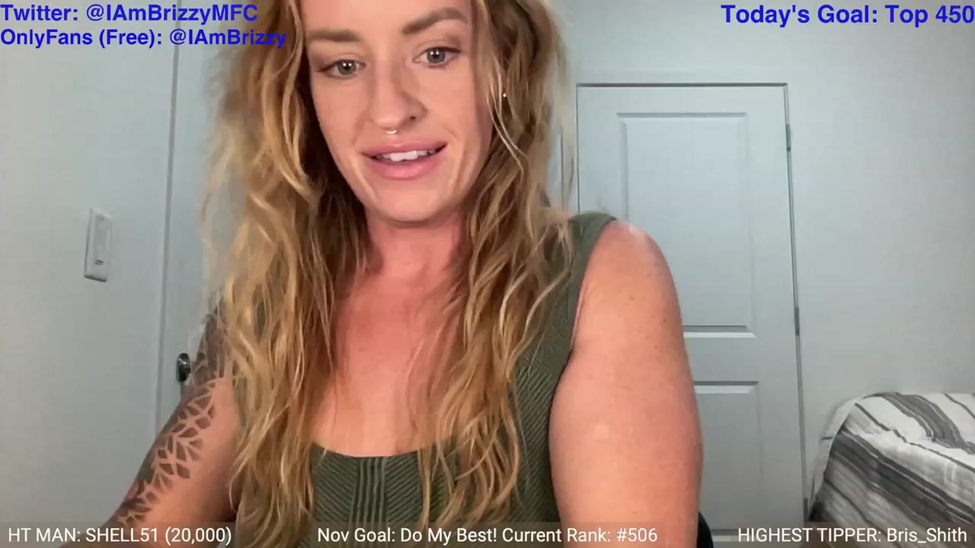 Gallery image thumbnail from Brizzy's myfreecams stream on, 11/20/2023, 05:15 image 2 of 20