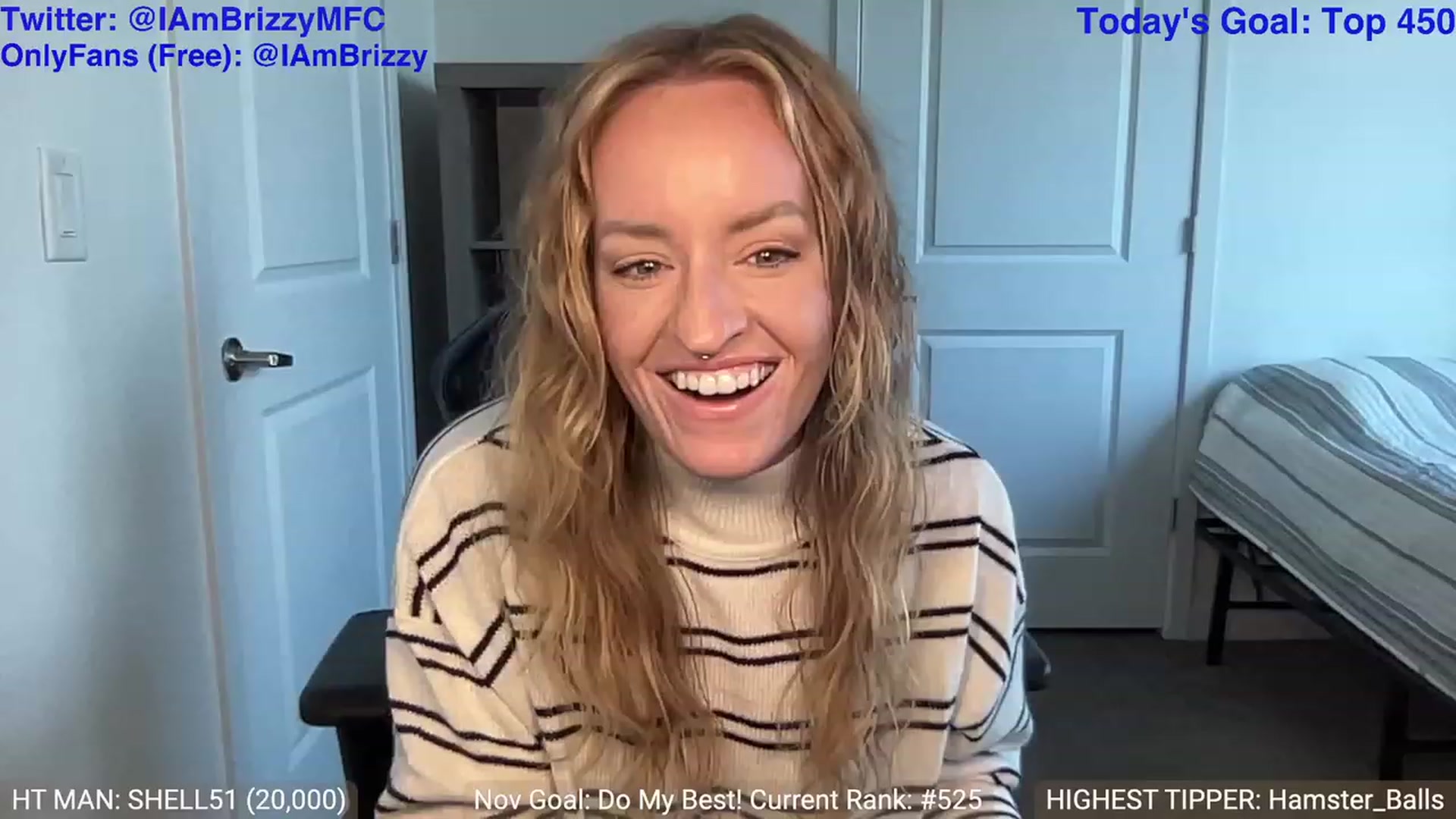 Gallery image thumbnail from Brizzy's myfreecams stream on, 11/22/2023, 24:02 image 2 of 20