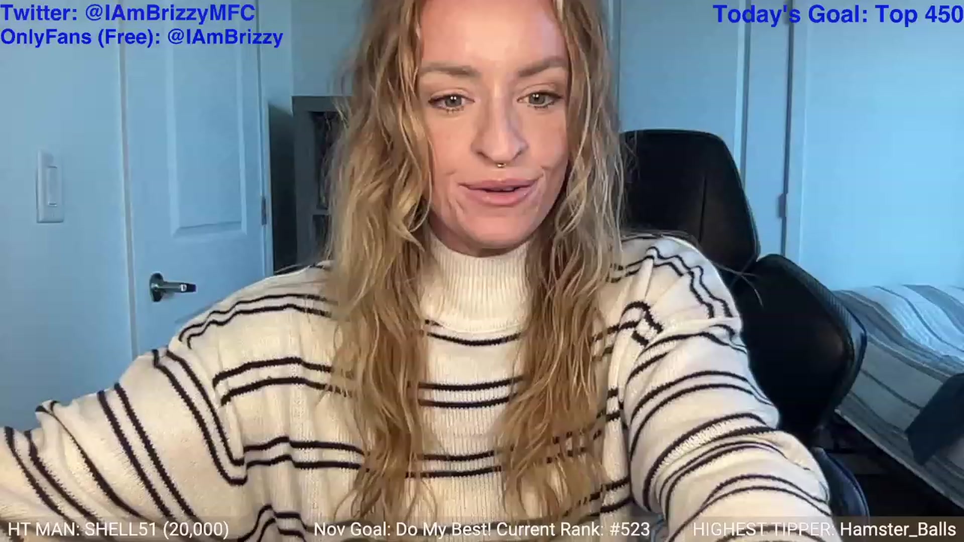 Gallery image thumbnail from Brizzy's myfreecams stream on, 11/22/2023, 24:02 image 4 of 20