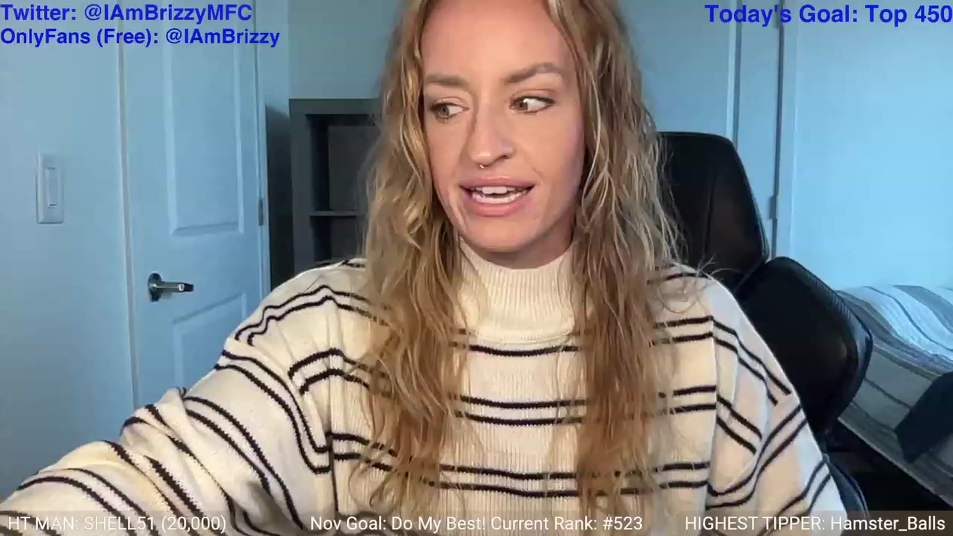 Gallery image thumbnail from Brizzy's myfreecams stream on, 11/22/2023, 24:02 image 5 of 20
