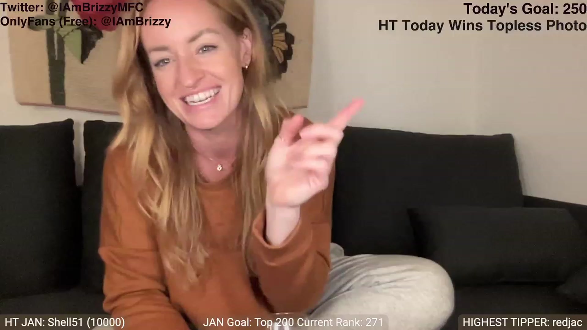 Gallery image thumbnail from Brizzy's myfreecams stream on, 01/08/2024, 22:15 image 12 of 20