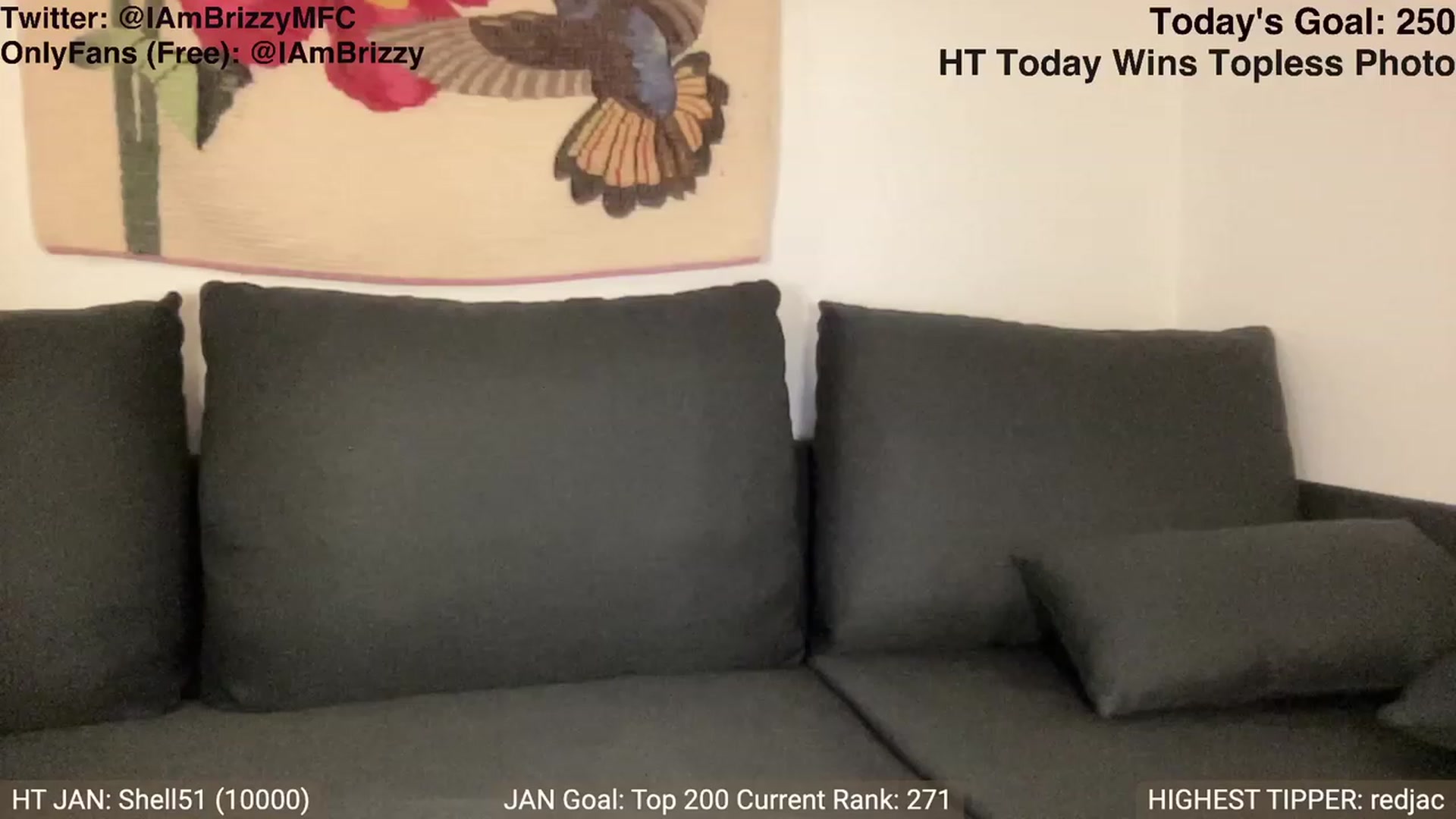 Gallery image thumbnail from Brizzy's myfreecams stream on, 01/08/2024, 22:15 image 14 of 20